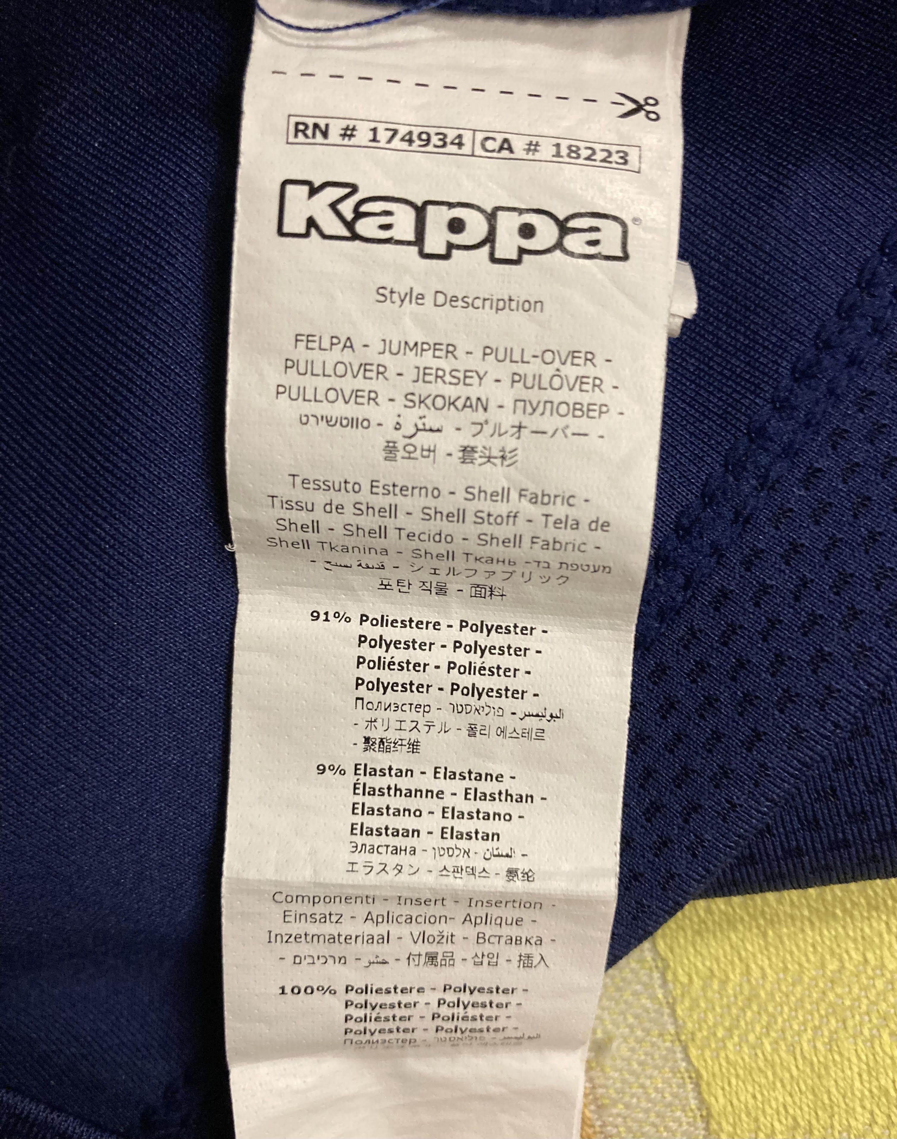 Kappa 2019-20 Leeds Kappa 1/4 Zip Training Jersey Top Long Sleeve Size US XXL / EU 58 / 5 - 11 Thumbnail