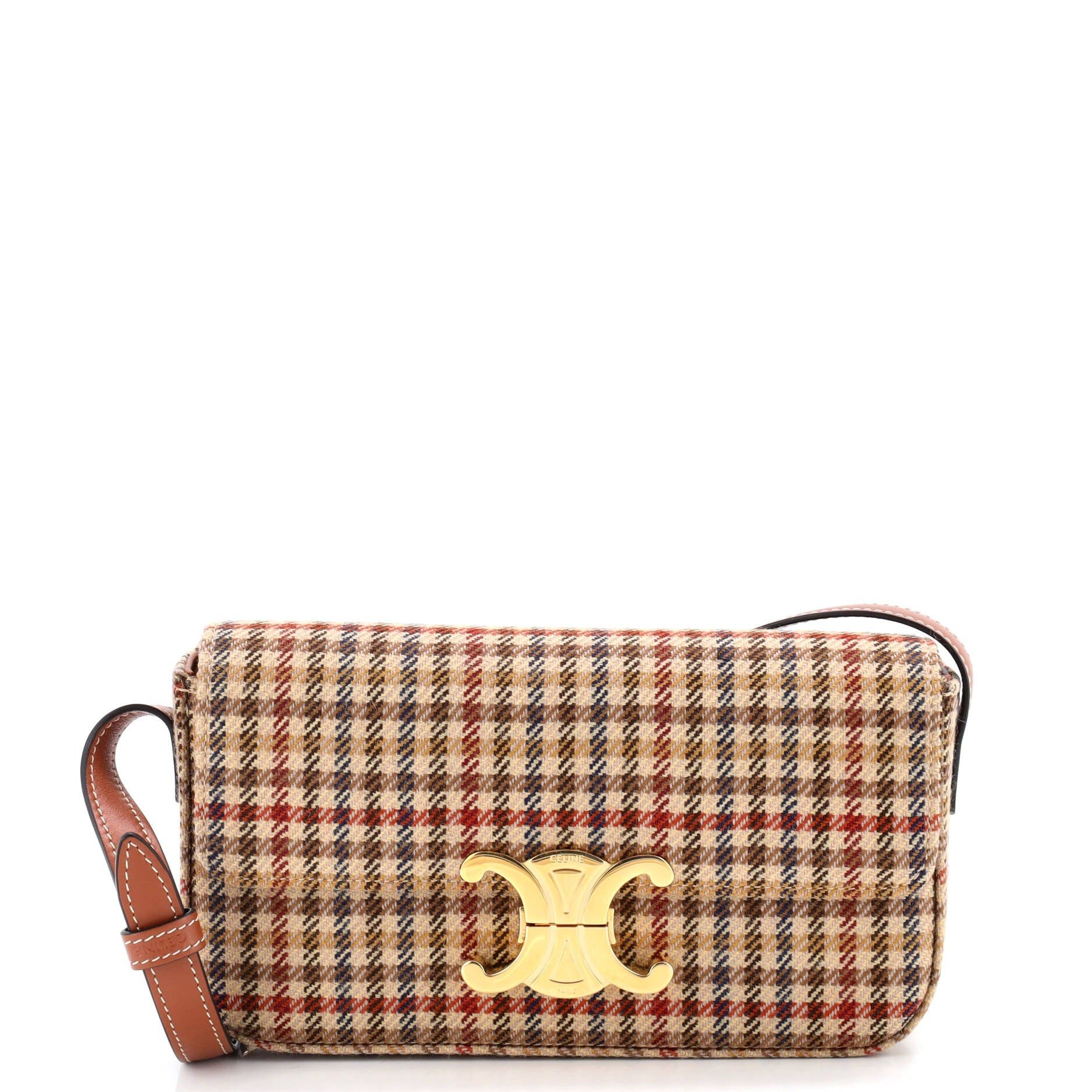 Celine Triomphe East-West Shoulder Bag, Women's