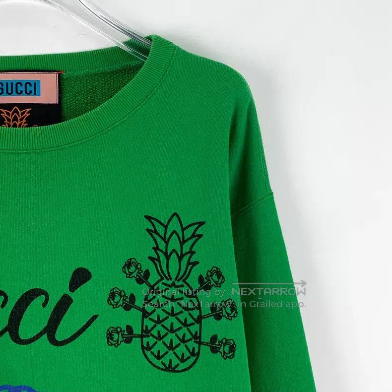 Gucci Gucci Green logo letter pineapple print cotton round-neck Size US M / EU 48-50 / 2 - 3 Thumbnail