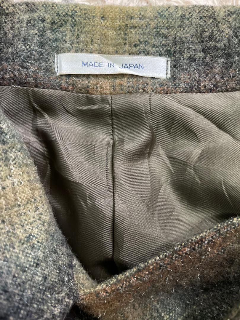 Japanese Brand Tailor's Bench Made in Japan Plaid Wool Double Breasted Coat Size US M / EU 48-50 / 2 - 3 Thumbnail