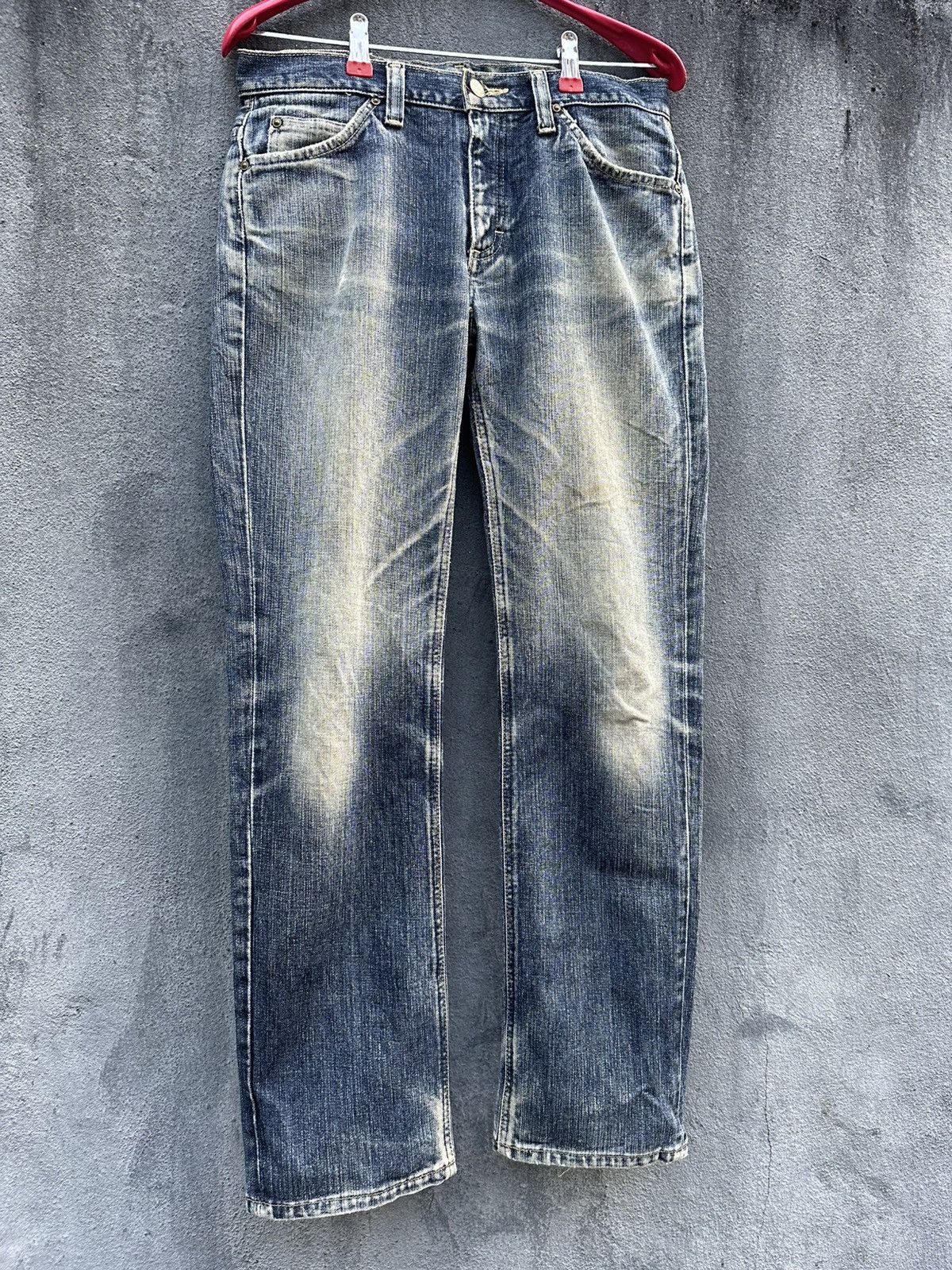 Lee 👹Vintage Lee Riders Washed Straight Cut Jeans Size US 27 - 4 Thumbnail