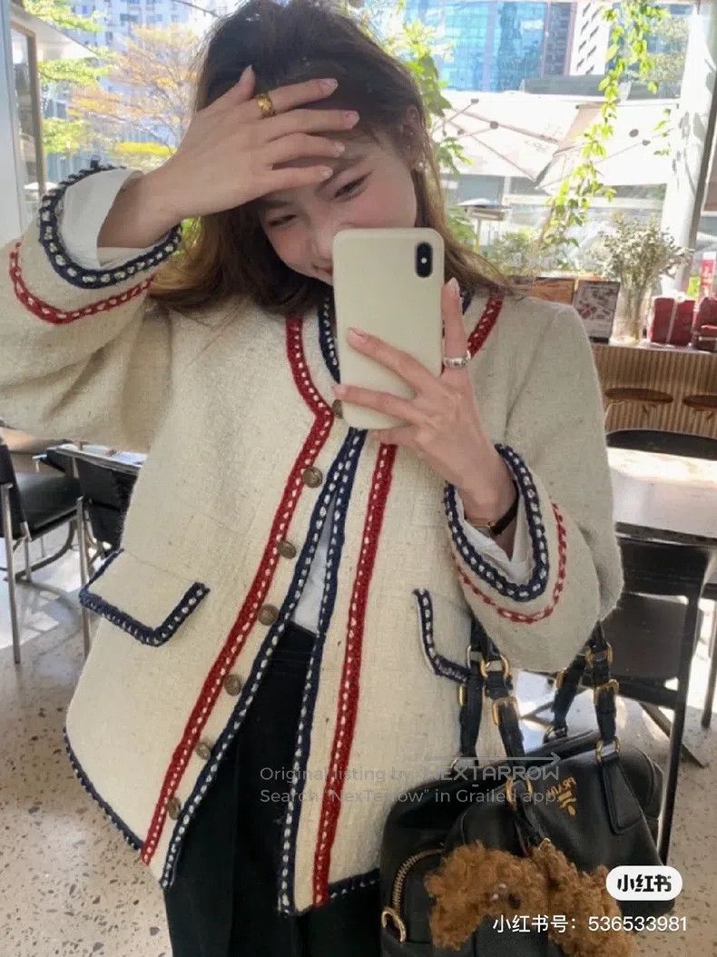 Chanel Chanel Preview series red and blue rolled-edged jacket Size XS / US 0-2 / IT 36-38 - 8 Thumbnail