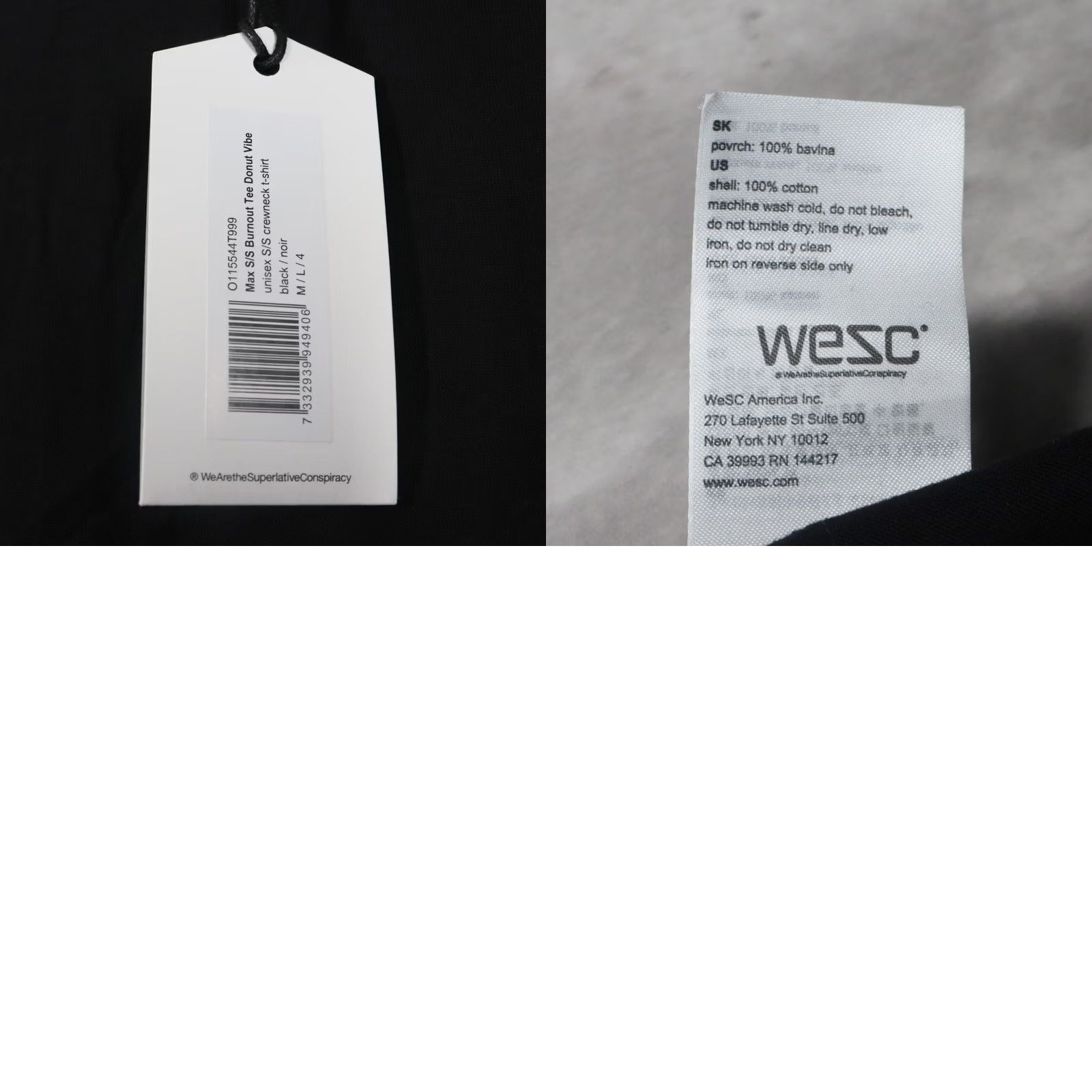 WeSC WeSC T Shirt Men’s Medium Women’s Large Burnout Tee Donut Kill My Vibe NWT Mens Womens Black Crew Neck Short Sleeve Graphic Print Cotton VINTAGE? Size M / US 6-8 / IT 42-44 - 8 Thumbnail