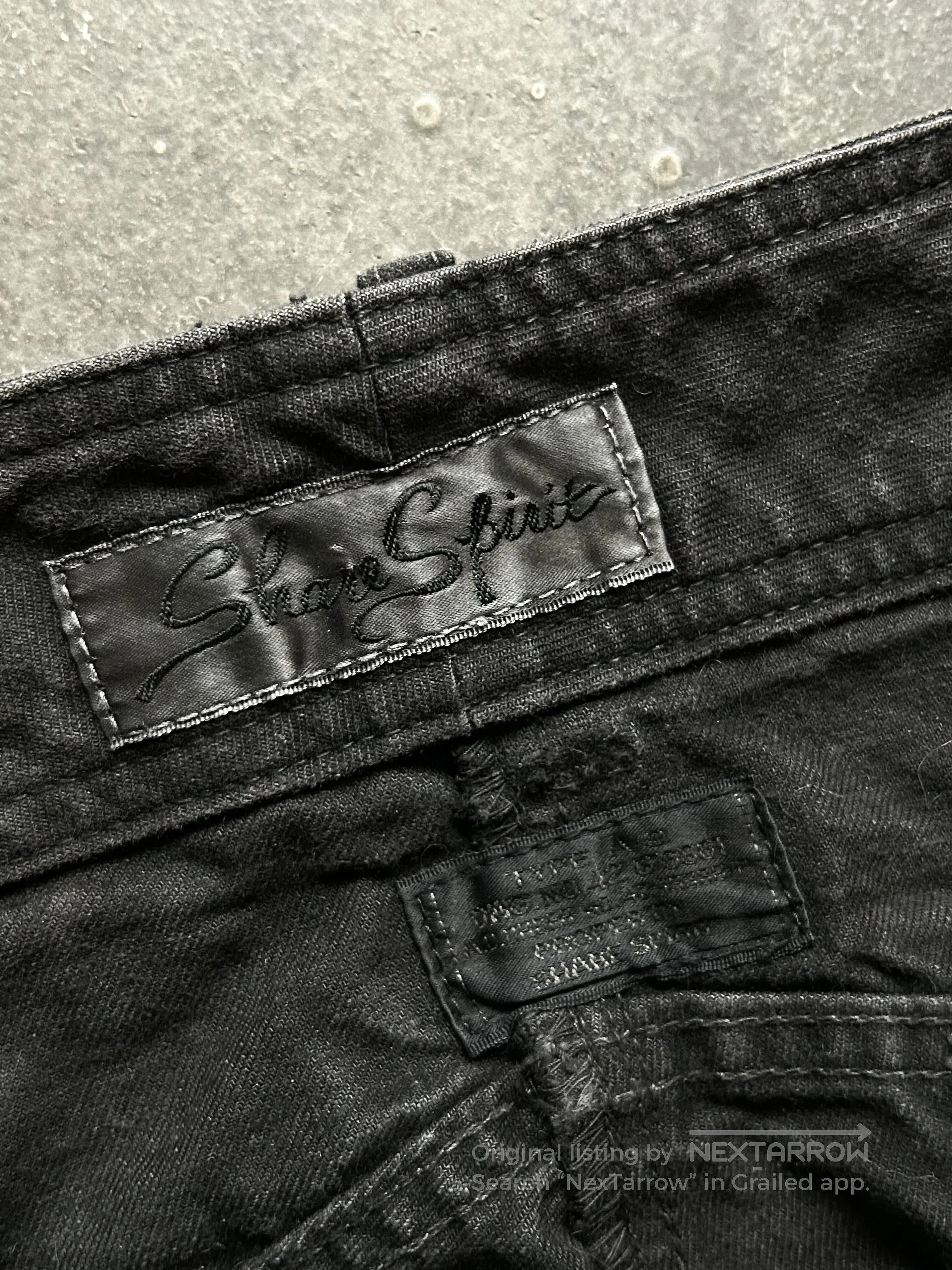 Share Spirit Homme SHARE SPIRIT Embroidered Denim Pants. Size US 30 / EU 46 - 3 Thumbnail