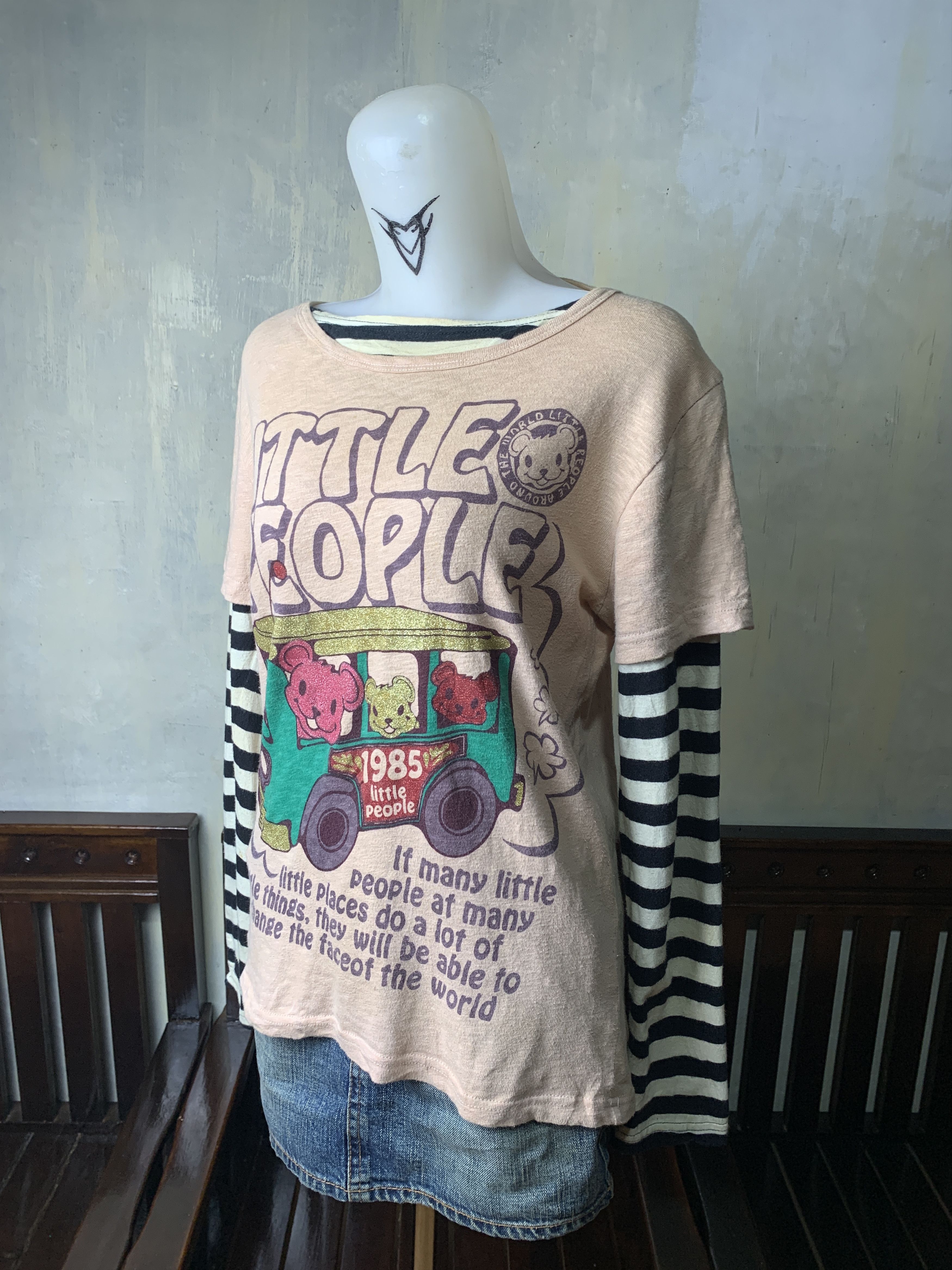 Japanese Brand y2k Little People Extra Sleeves Top (M) Size M / US 6-8 / IT 42-44 - 2 Thumbnail