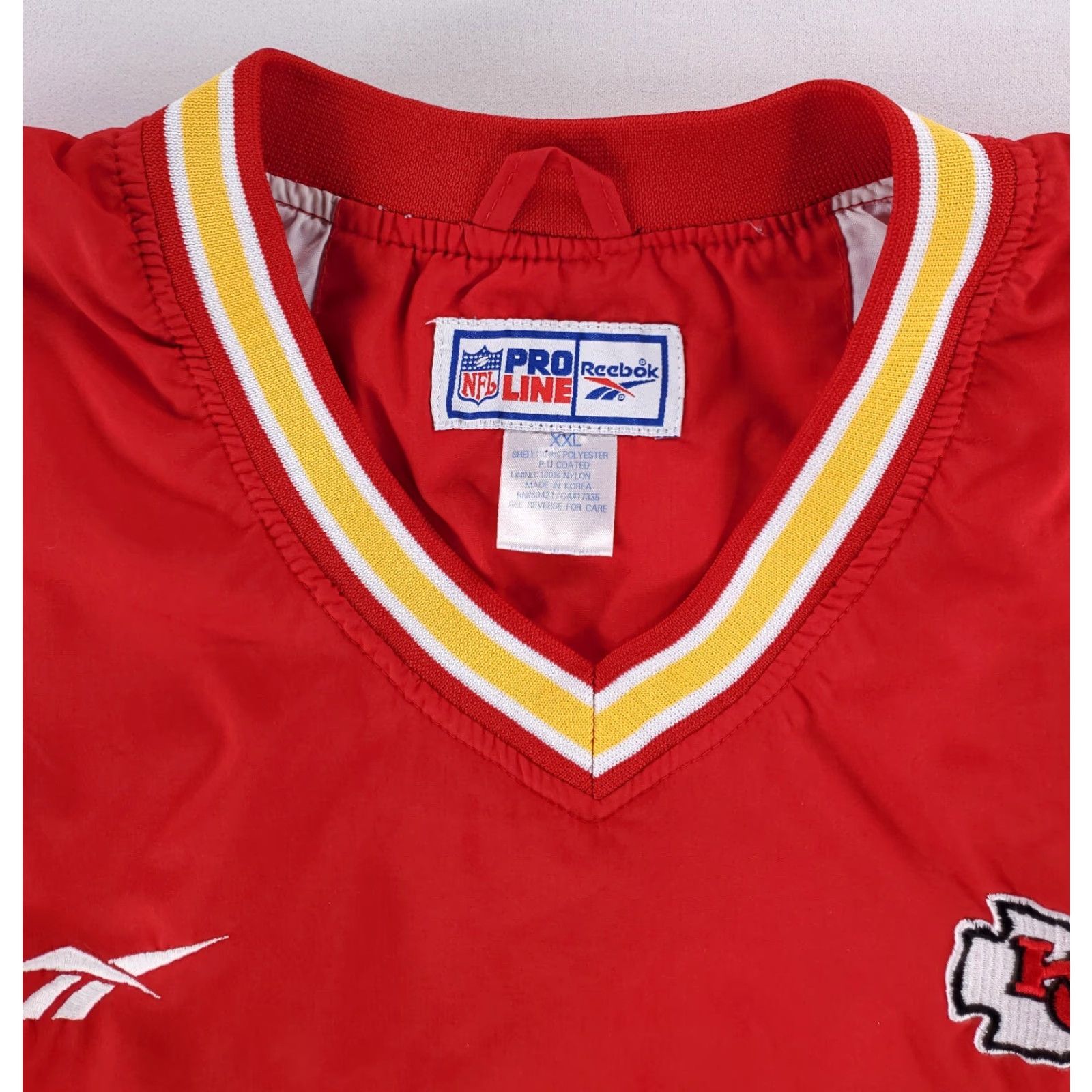 Reebok VINTAGE Kansas City Chiefs Reebok Proline Pullover Vest 80s 90s NFL Mens XXL Red Shirt Size US XXL / EU 58 / 5 - 2 Thumbnail