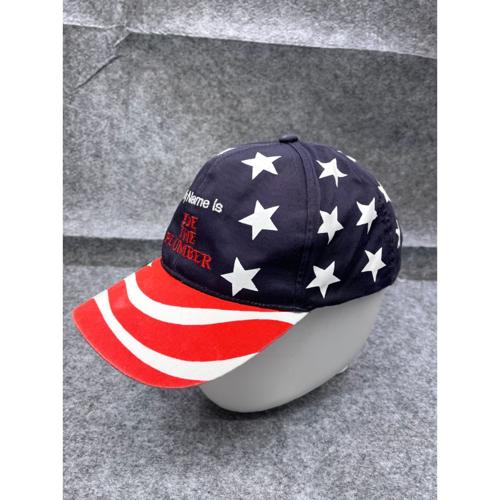 Vintage COBRA US FLAG SNAPBACK HAT CAP ADULT ONE SIZE BLUE COTTON AMERICA BEACH Size ONE SIZE - 4 Thumbnail
