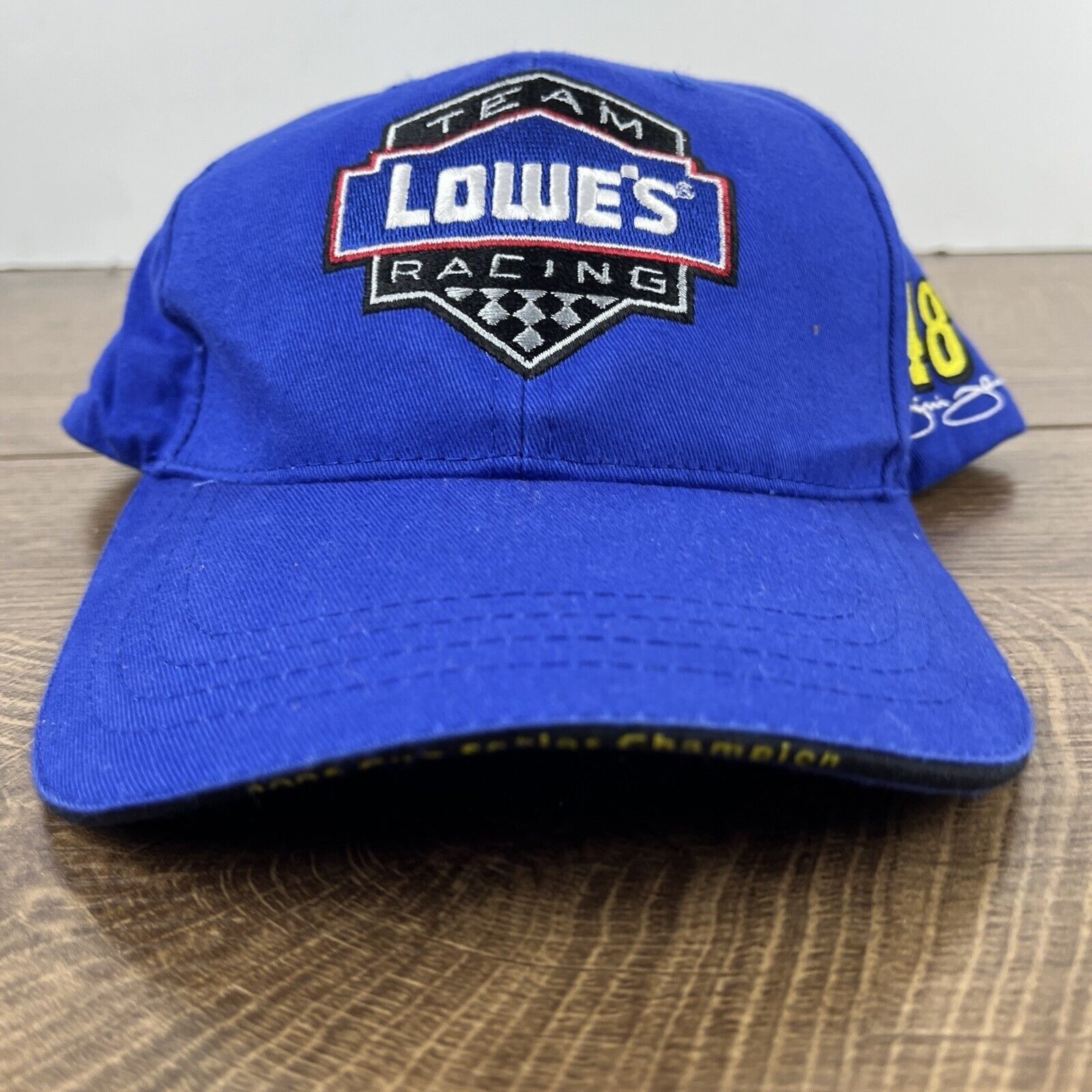 Other Lowe's Racing Hat Jimmie Johnson 48 Blue Adjustable Hat Adul Size ONE SIZE - 7 Thumbnail