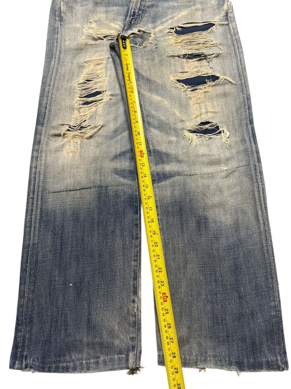 Levi's Vintage 90s Levis 553 Faded Wash Distressed Destroyed Baggy Size US 33 - 12 Thumbnail