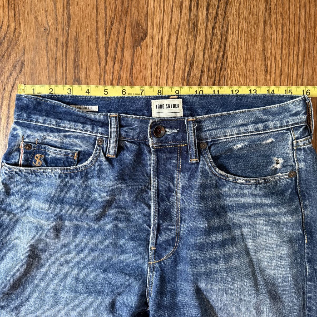 Todd Snyder Todd Snyder Straight Selvedge Jean in Medium Wash Size 30/30 Size US 30 / EU 46 - 4 Thumbnail