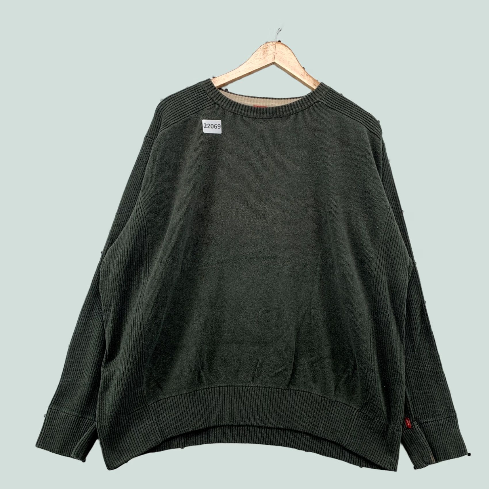 Levi's VINTAGE Levi's Crewneck Sweater Olive Green Adult Mens XL Long Sleeve Pullover Size US XL / EU 56 / 4 - 1 Thumbnail
