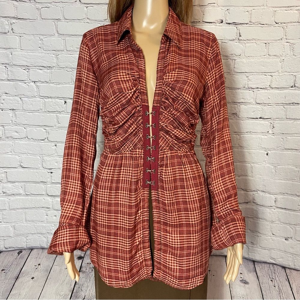 Free People NWT New $148 Free People Catalina Remade Shirt Size XS Size XS / US 0-2 / IT 36-38 - 9 Thumbnail