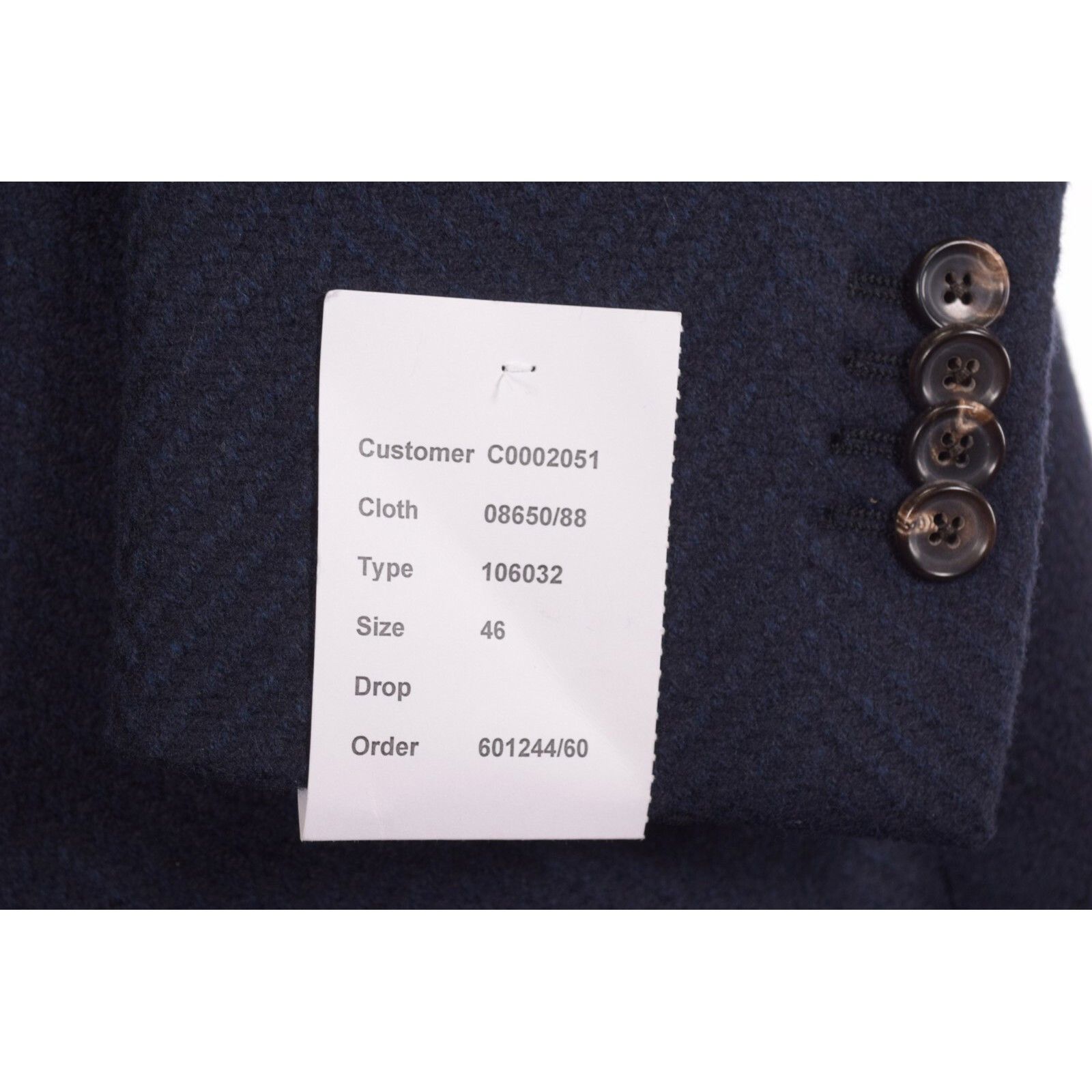 Luciano Barbera Luciano Barbera Jacket Size XS US In Blue Wool Size US XS / EU 42 / 0 - 4 Thumbnail