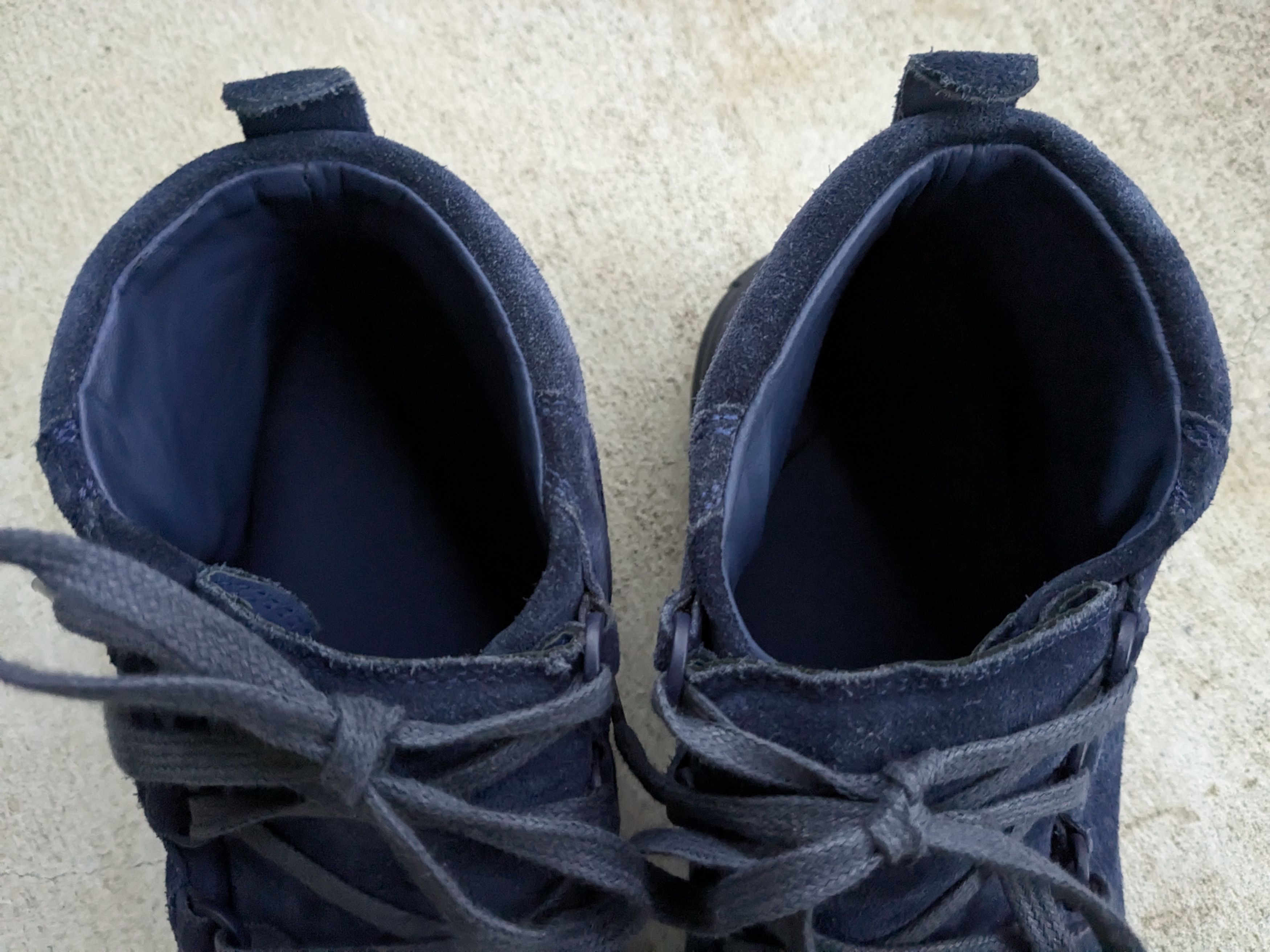 Balenciaga Balenciaga Arena Navy Blue 14 Suede Leather High Tops Size US 14 / EU 47 - 6 Thumbnail