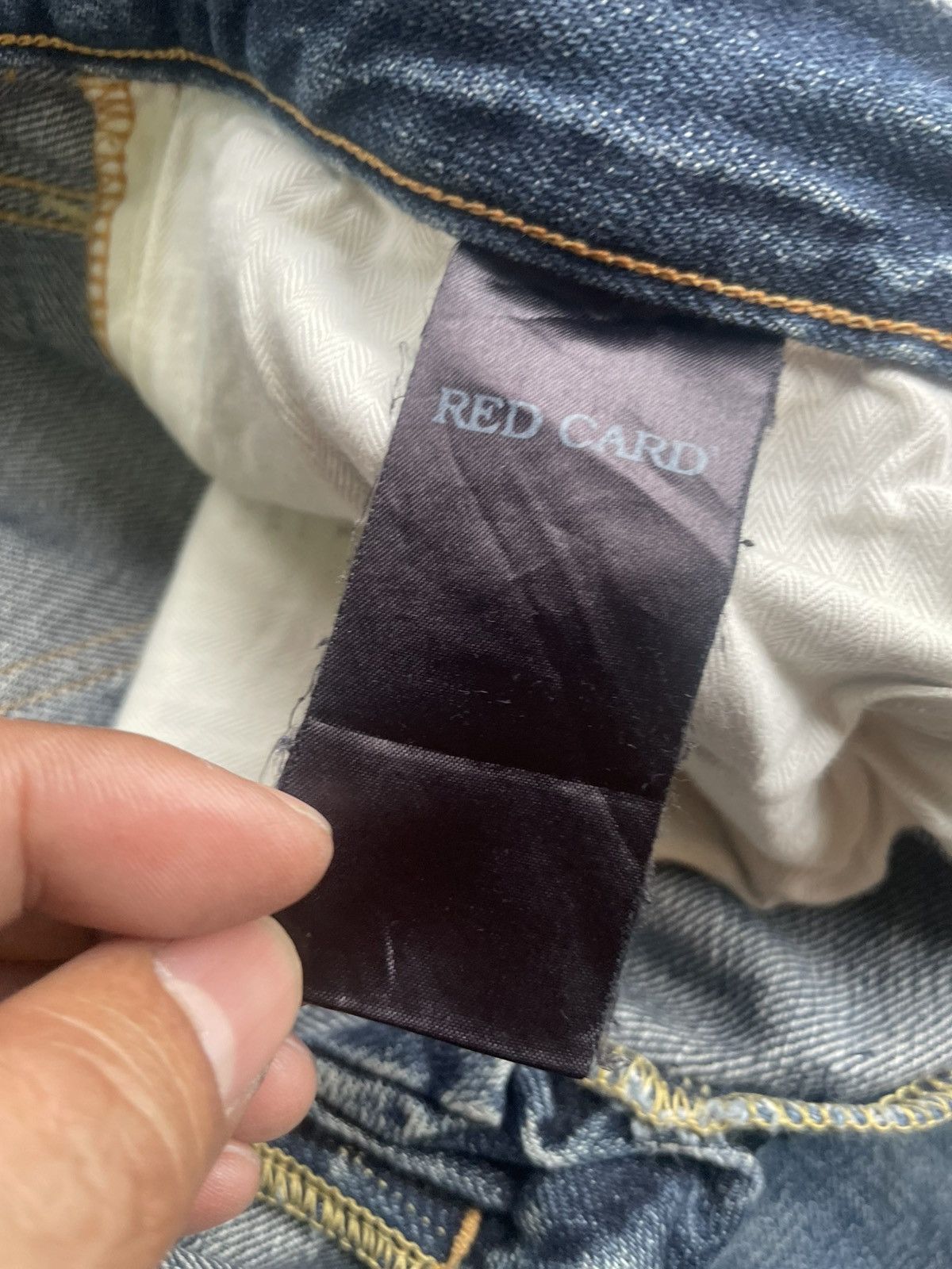 Japanese Brand Red Card Japan Denim Size US 32 / EU 48 - 17 Thumbnail