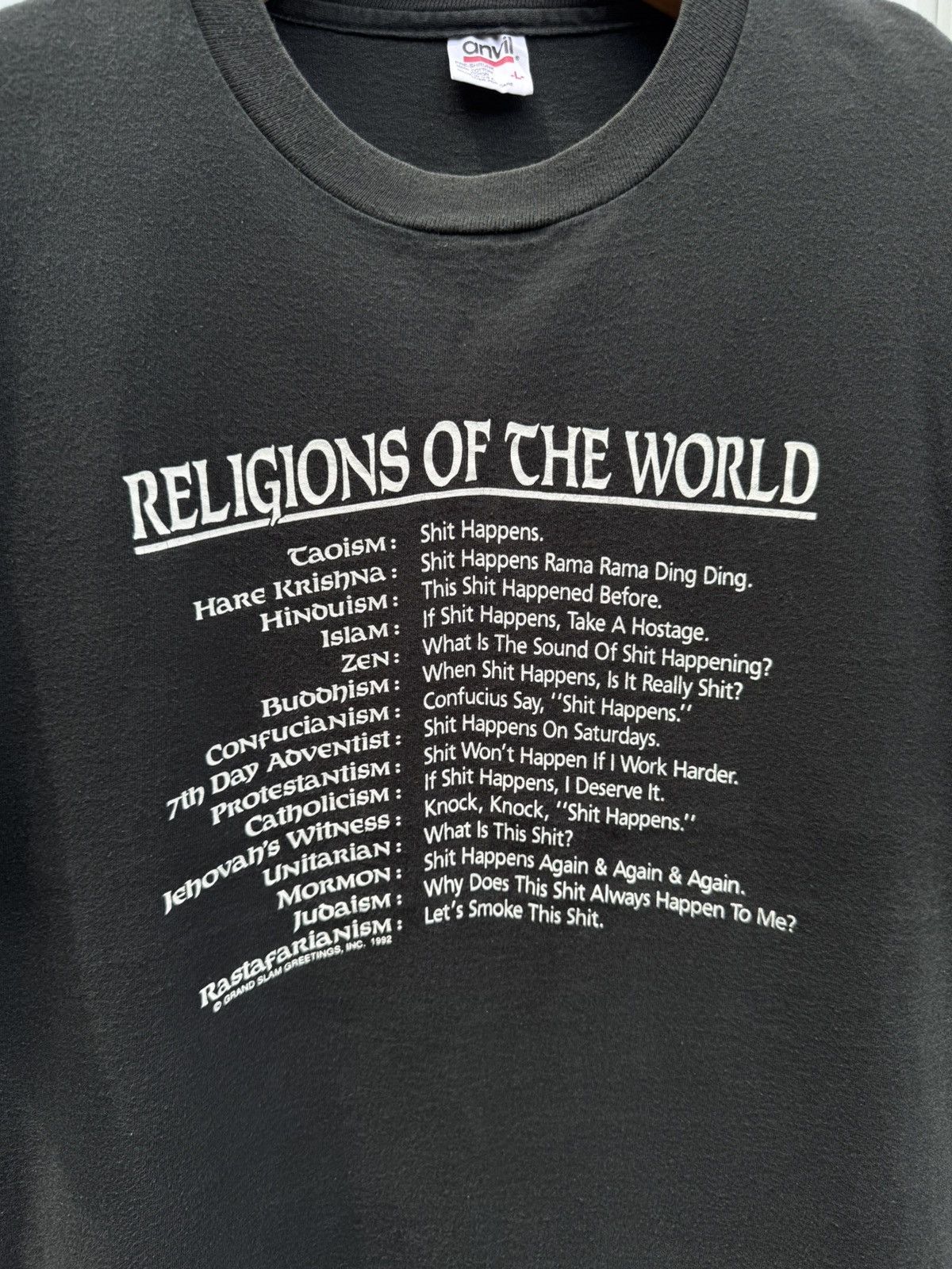 Vintage 💥Vintage Religions Of The World Rastafarianism 90s T-Shirt Size US L / EU 52-54 / 3 - 2 Thumbnail