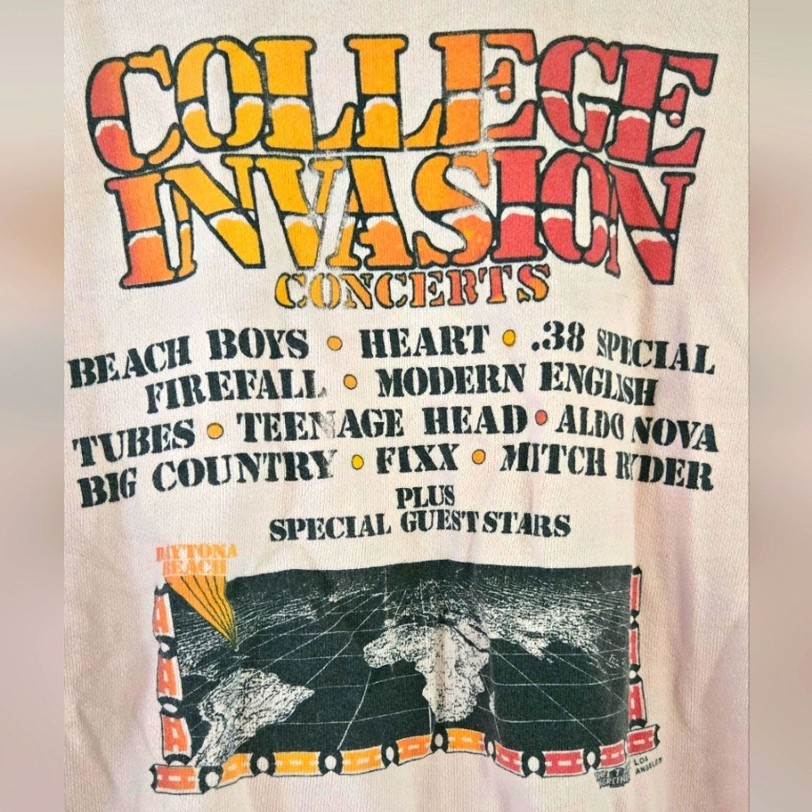Other Pink 1984 College Invasion Concert Sweatshirt Size M Size M / US 6-8 / IT 42-44 - 2 Thumbnail