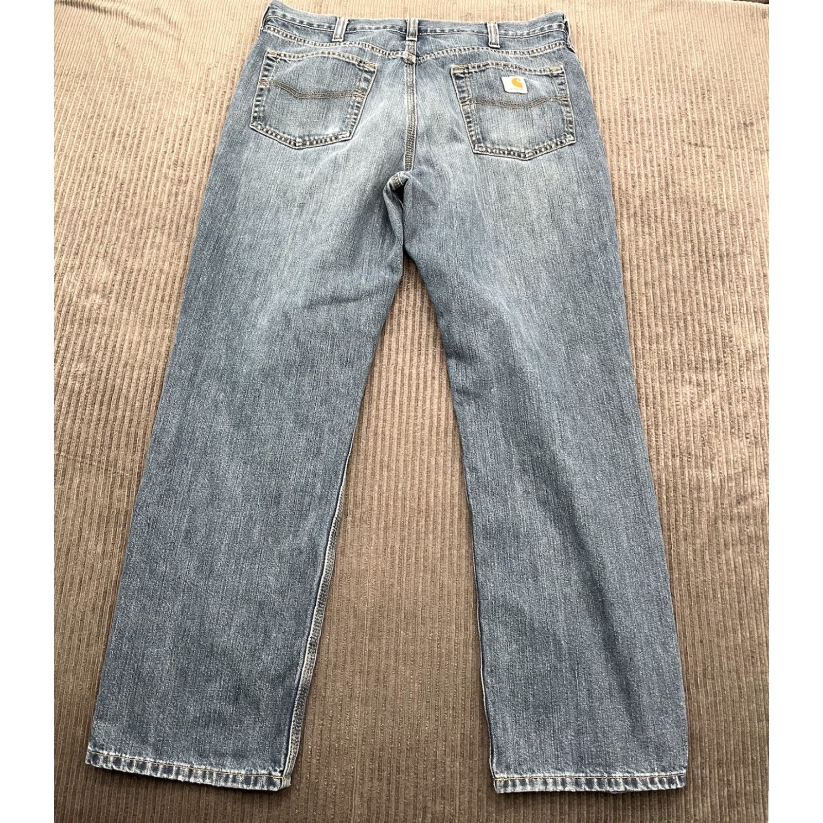 Carhartt Carhartt Jeans Men Size 36/30 Blue Cotton Workwear Outdoors Relaxed Fit Regular Inseam 30 Size US 36 / EU 52 - 2 Thumbnail