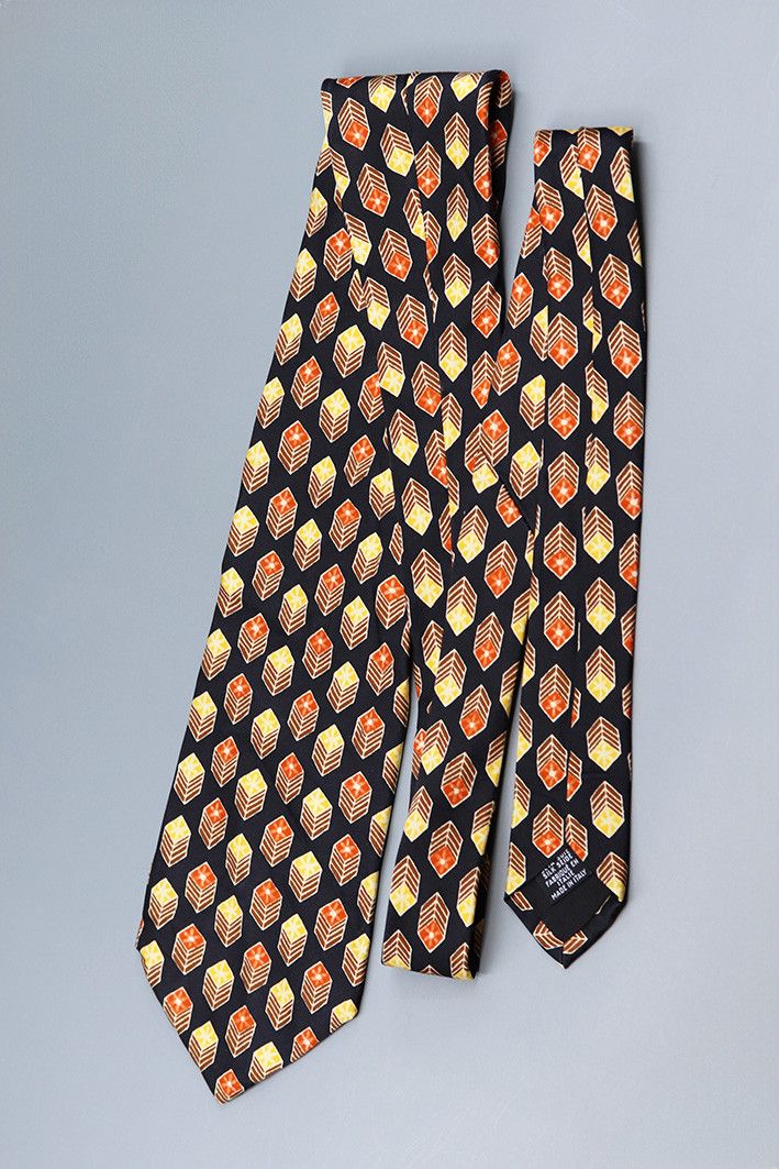 Hugo Boss Hugo Boss Silk Tie with Abstract Pattern – Made in Italy Size ONE SIZE - 6 Thumbnail