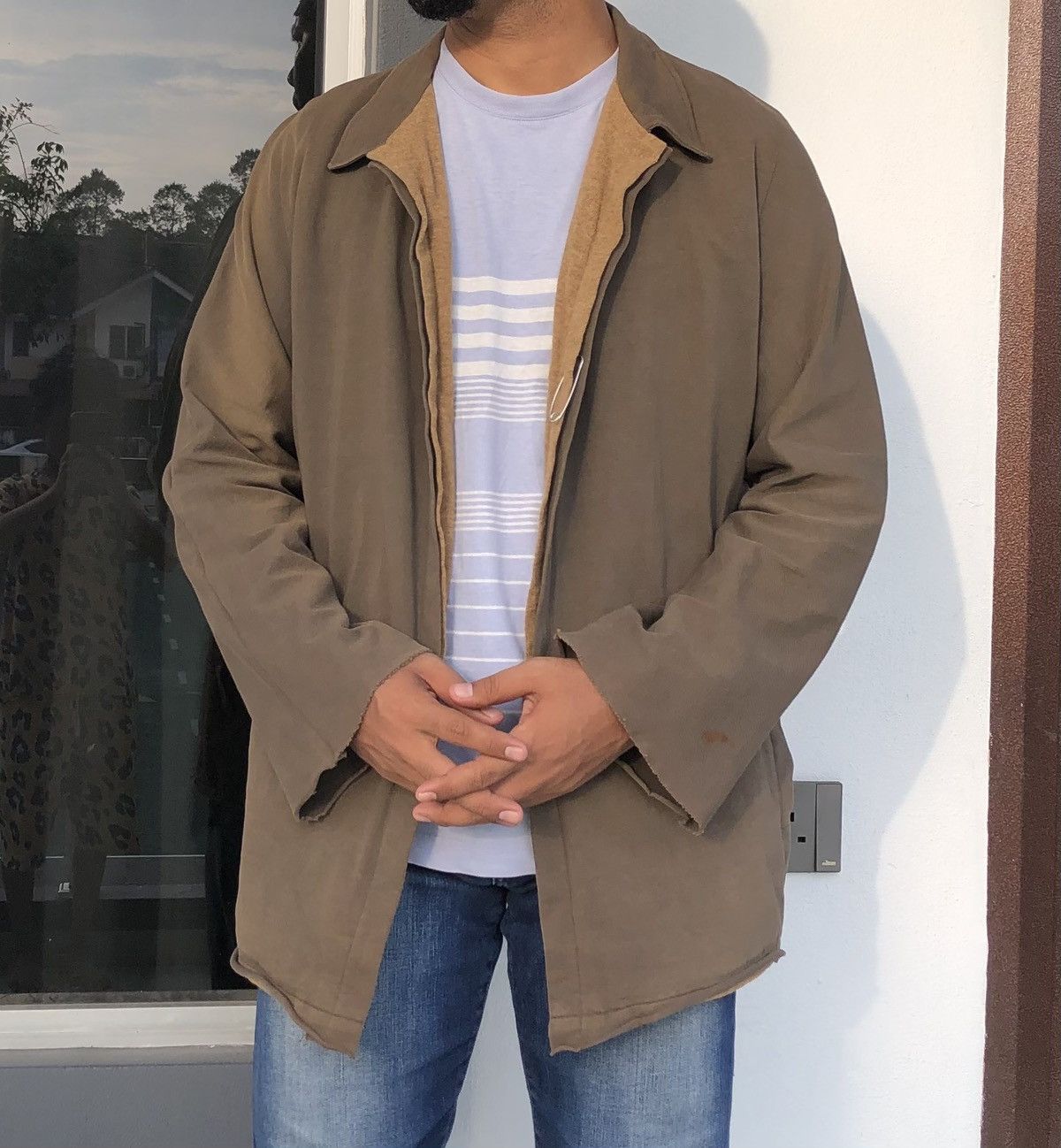 Yohji Yamamoto 🔥Y’s Yohji Yamamoto Sun Faded Distressed Cardigan / Jacket Size US L / EU 52-54 / 3 - 3 Thumbnail