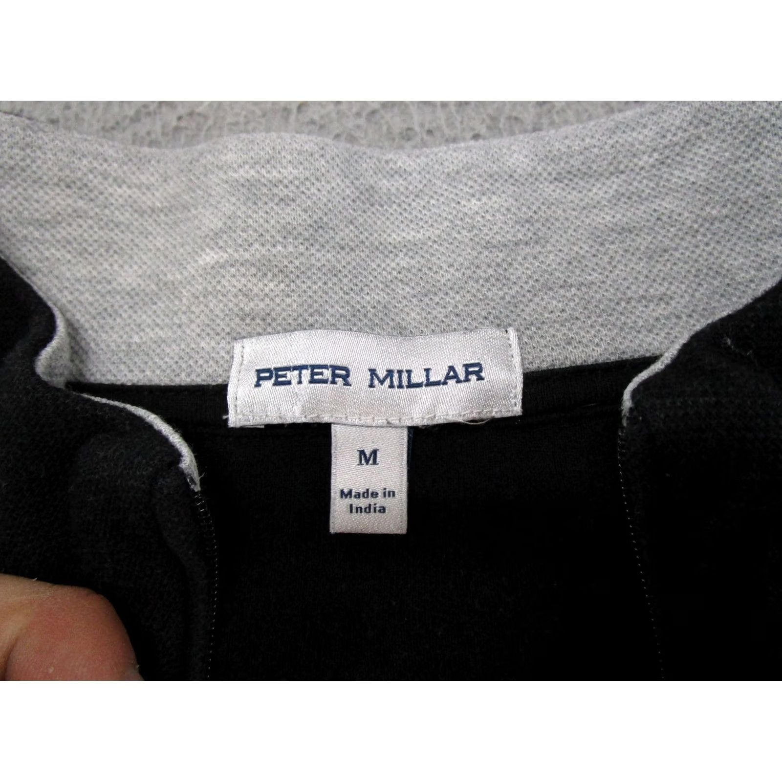 Peter Millar Peter Millar Crown Sport Sweater Black 1/4 Zip Mens M Business Logo Read Size US M / EU 48-50 / 2 - 2 Thumbnail