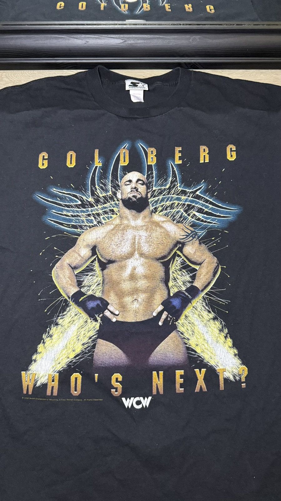 WCW/nWo Vintage 1998 WCW World Championship Wrestling Goldberg Size US XL / EU 56 / 4 - 2 Thumbnail
