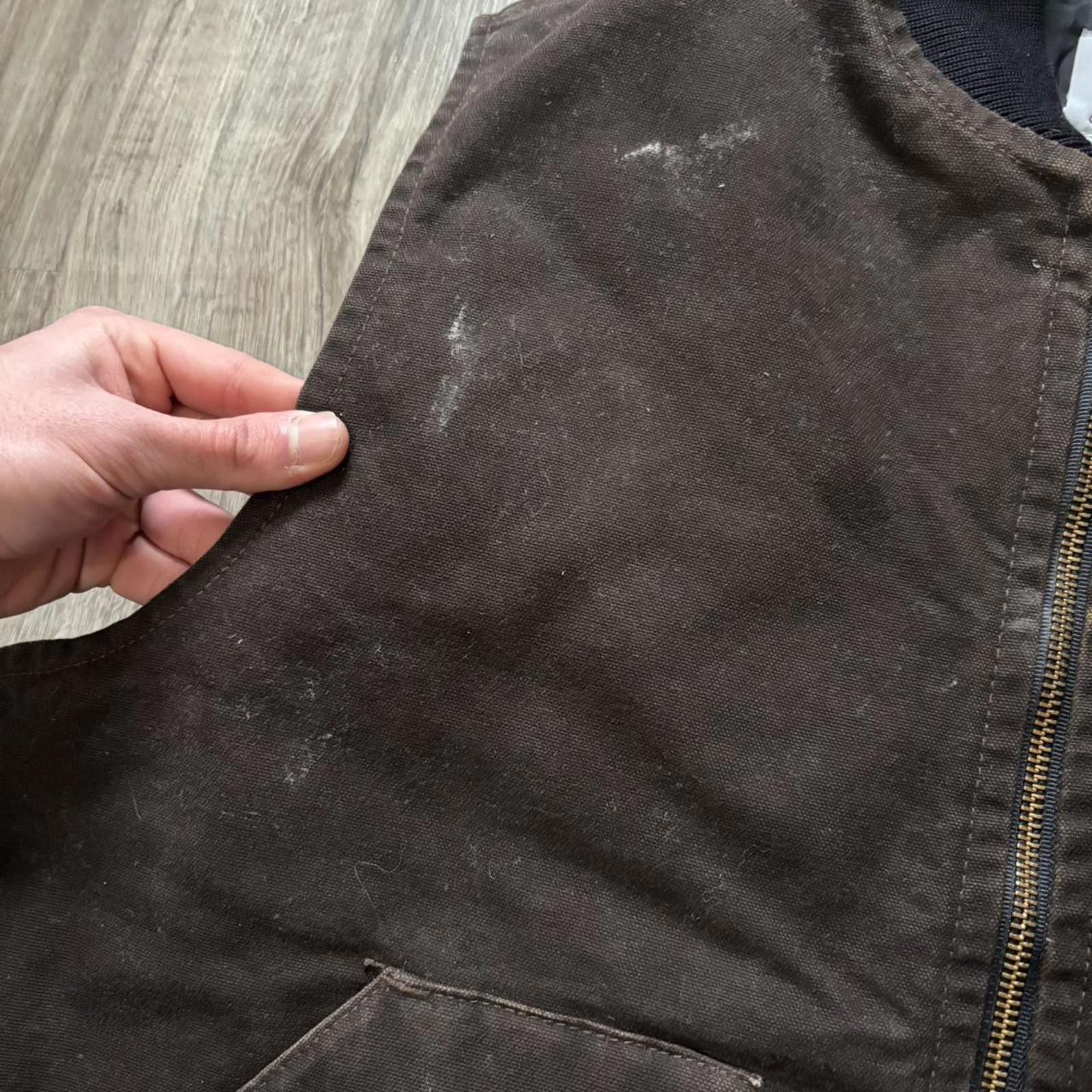 Carhartt Vintage Y2K Carharrt Distressed Brown Workwear Vest Size US XL / EU 56 / 4 - 4 Thumbnail