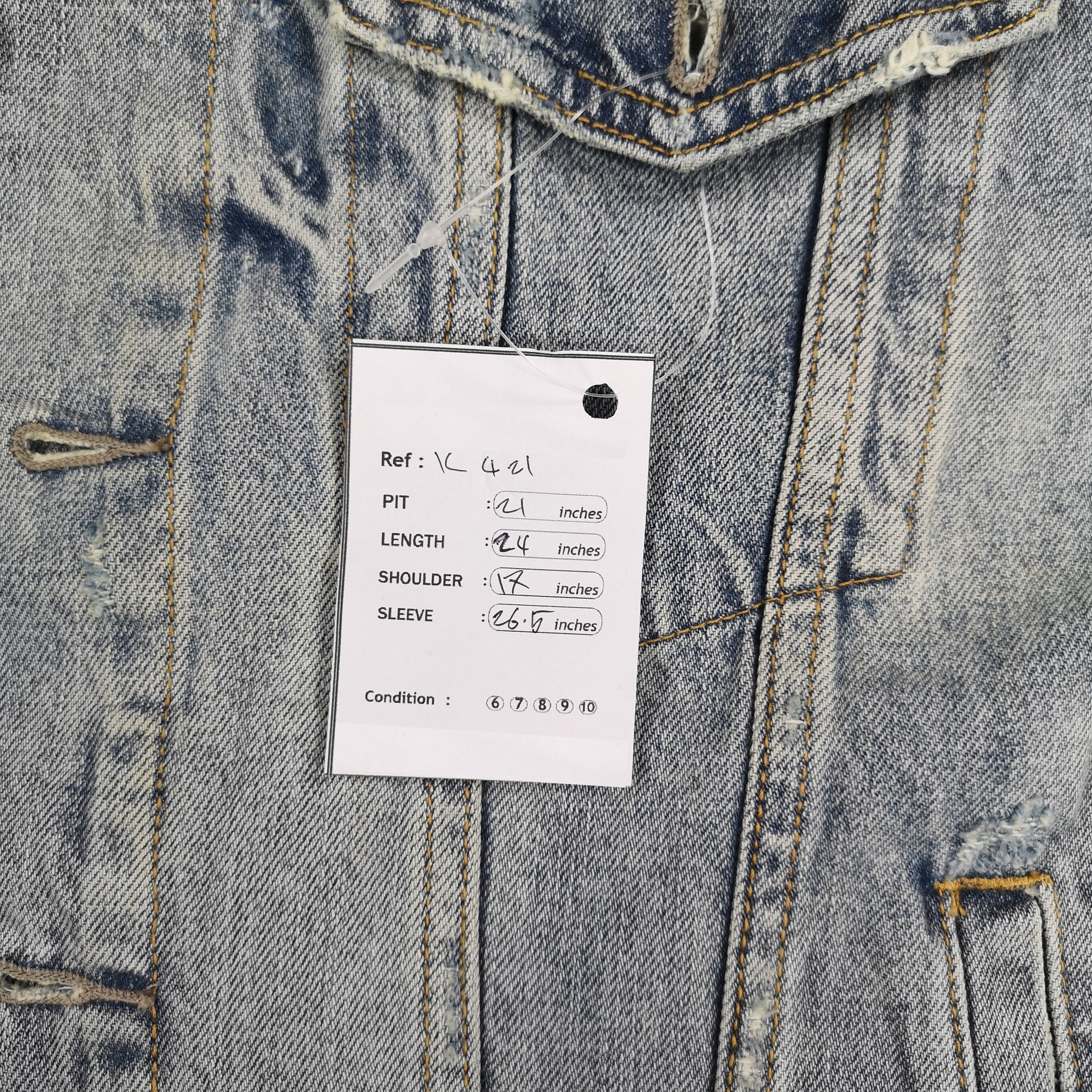Gap × Vintage Faded Blue GAP Denim Trucker Jacket Size US S / EU 44-46 / 1 - 7 Thumbnail