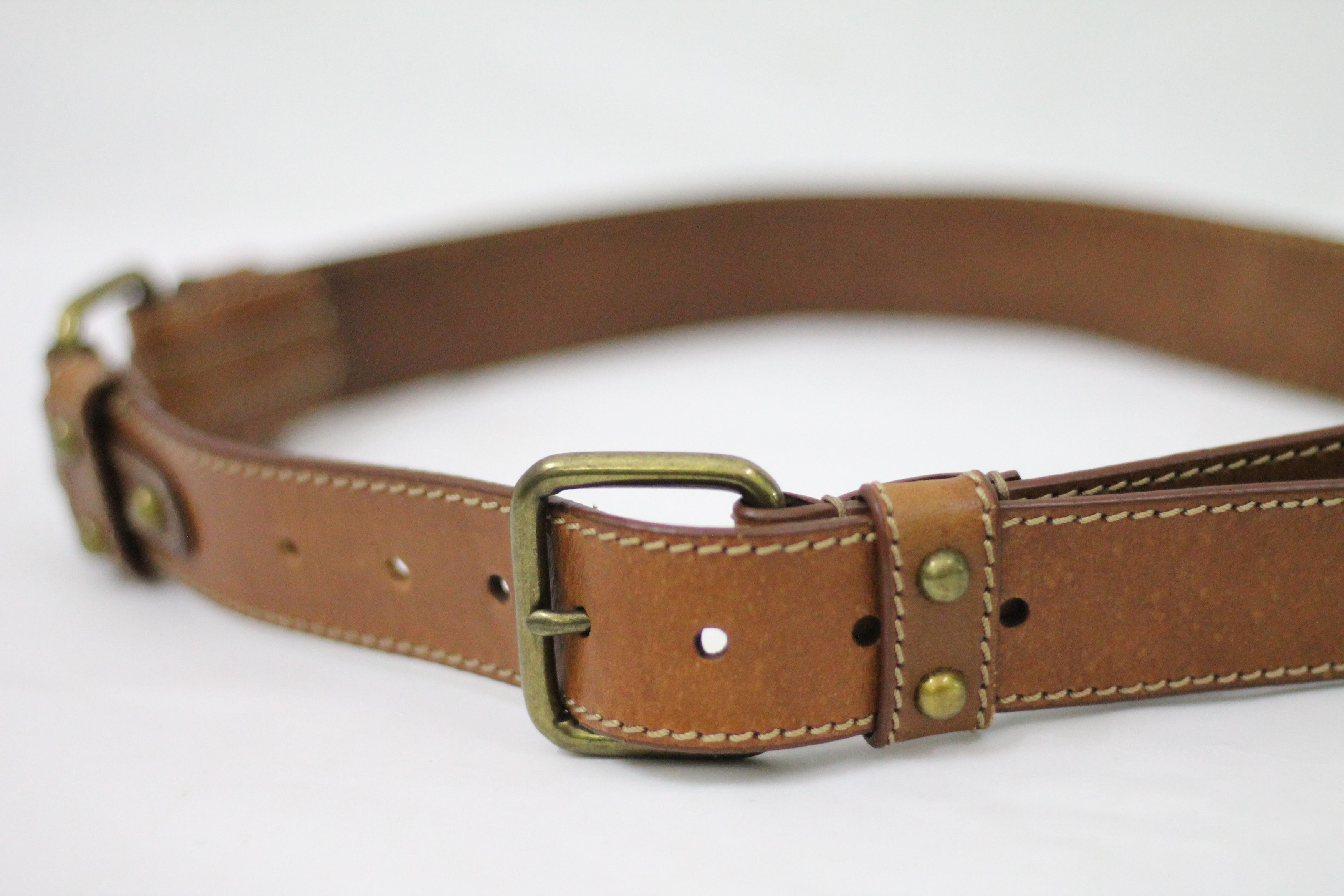 Ralph Lauren RARE! Vintage RALPH LAUREN Leather Belt. Size ONE SIZE - 3 Thumbnail