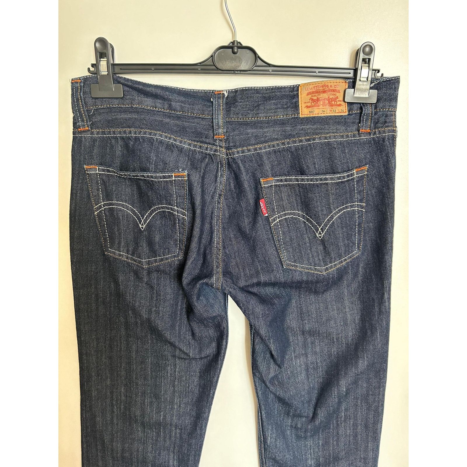 Levi's Levi's 507 W33 L34 USA 1996 Dark Wash Vintage Red Tab Jeans Size US 33 - 7 Thumbnail