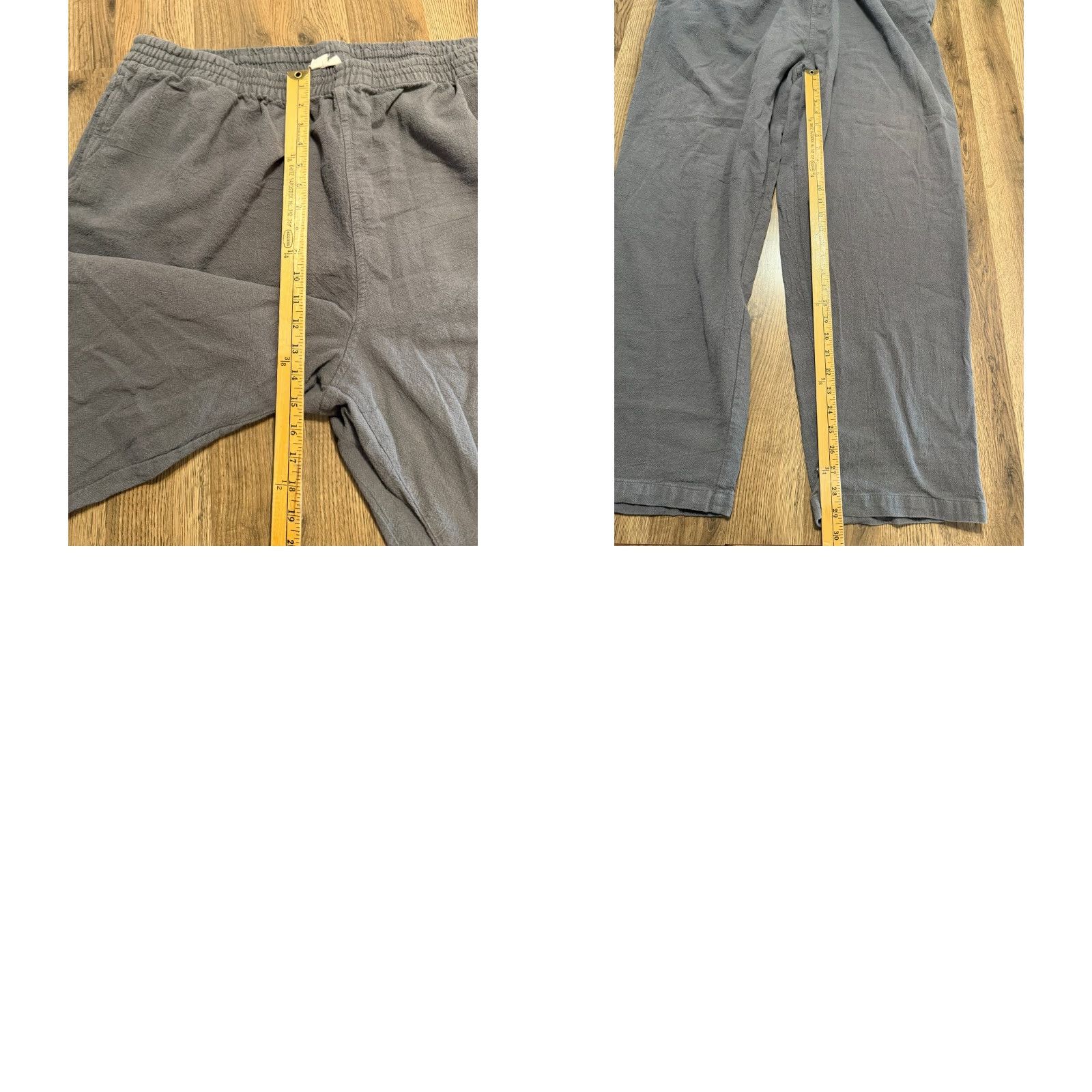 Vintage KS Island Pants Men's 3XL Gray Straight Leg High Rise Pull On Stretch Pants Size US 39 - 8 Thumbnail