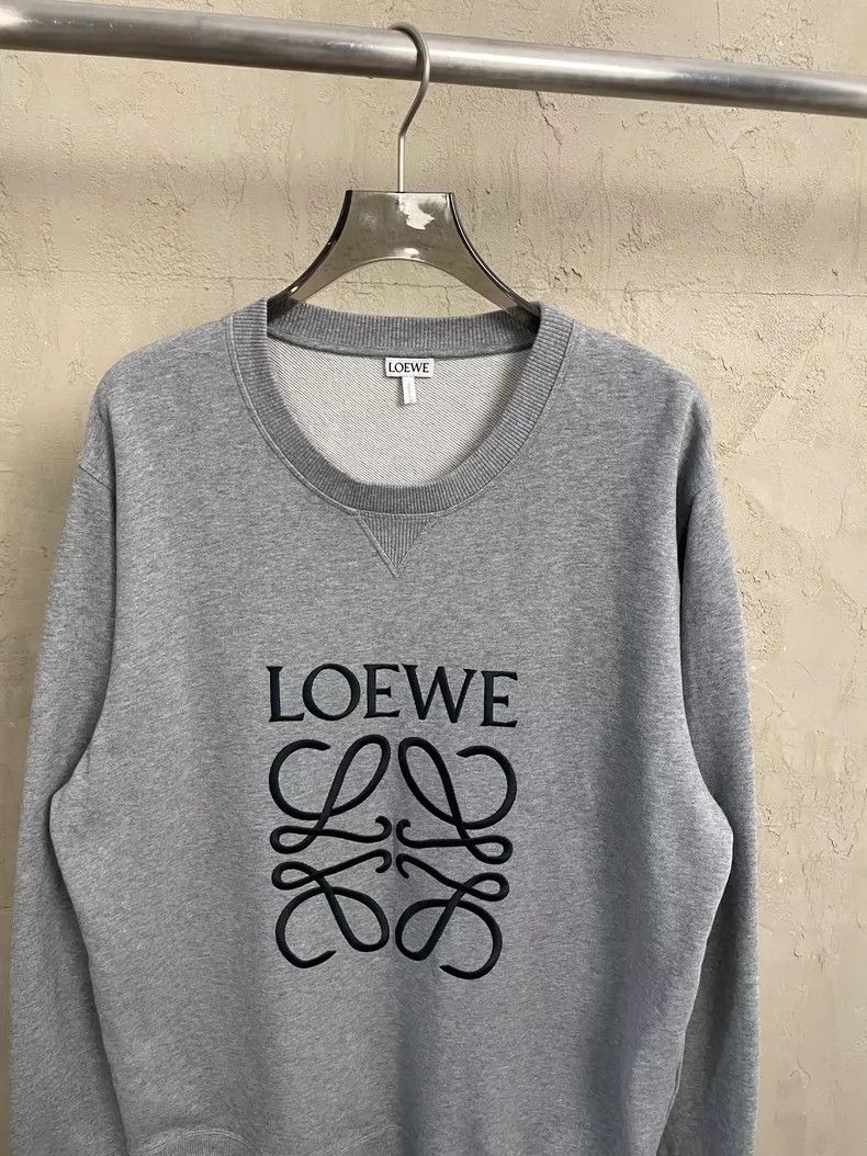 Loewe Loewe Grey embroidered Logo round neck sweater Size XL / US 12-14 / IT 48-50 - 6 Thumbnail