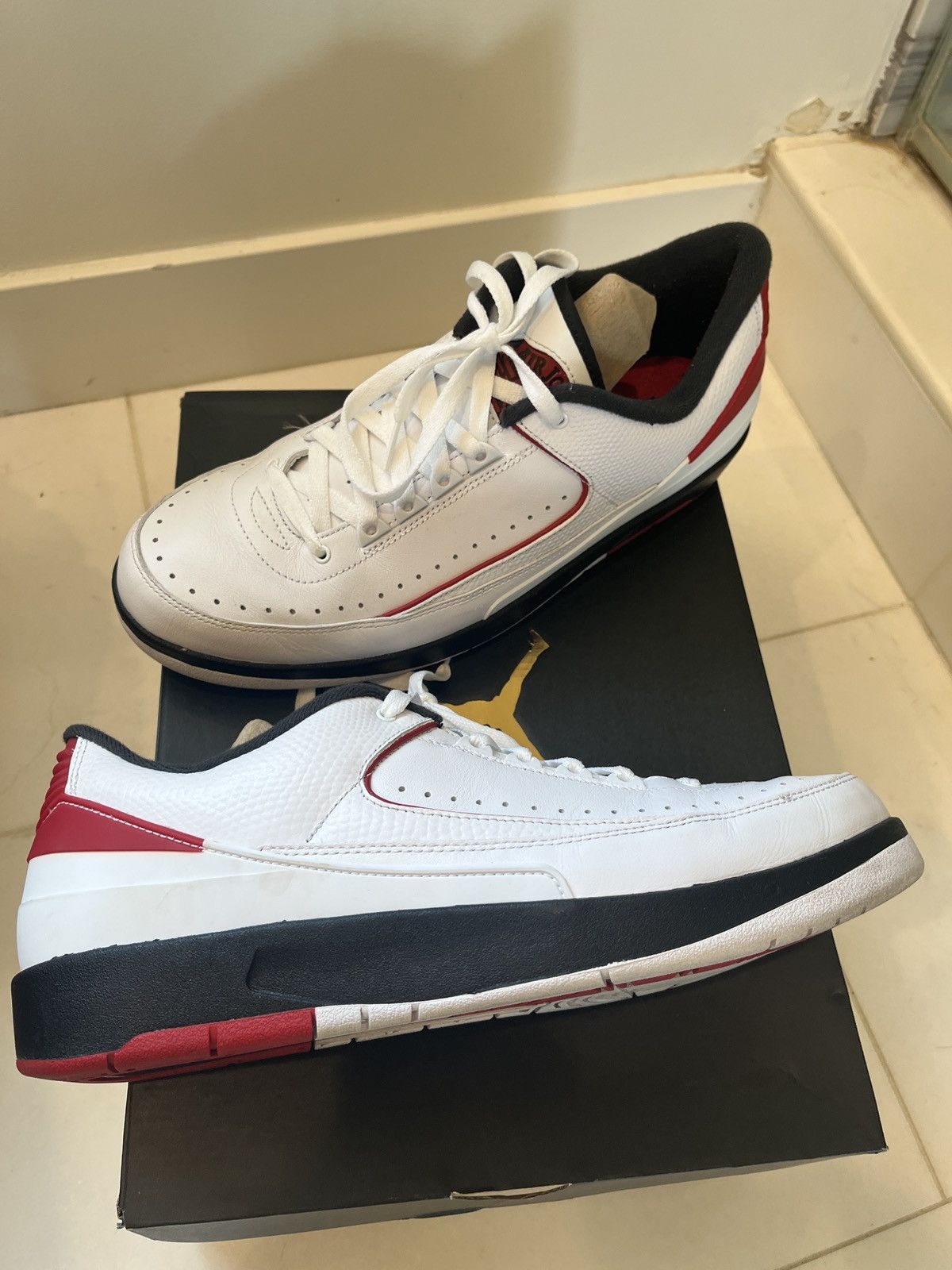 Pre-owned Jordan Nike Jordan 2 Retro Low Chicago (2016) Shoes In White