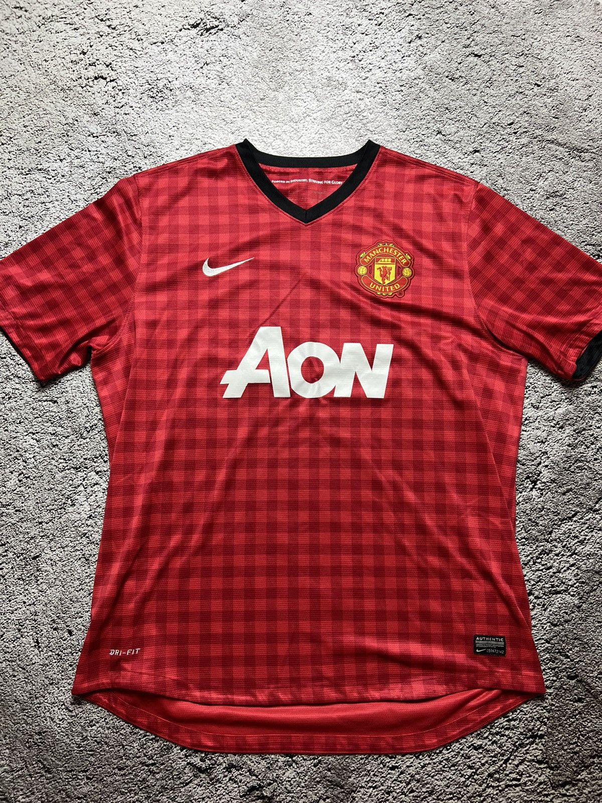 Nike 2012-2013 Manchester United nike AON Jersey Size US XL / EU 56 / 4 - 2 Thumbnail