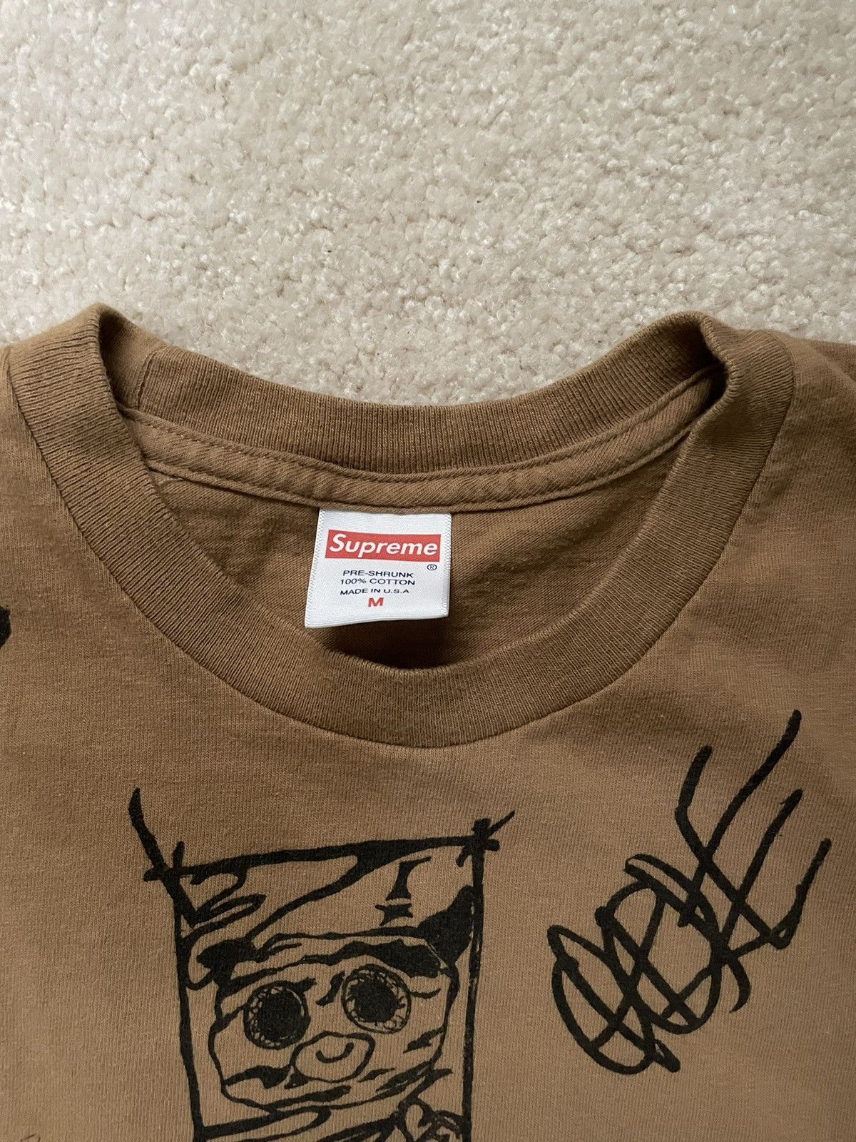Supreme Supreme 2017 Dream Tee Size M Used Brown Great Condition 