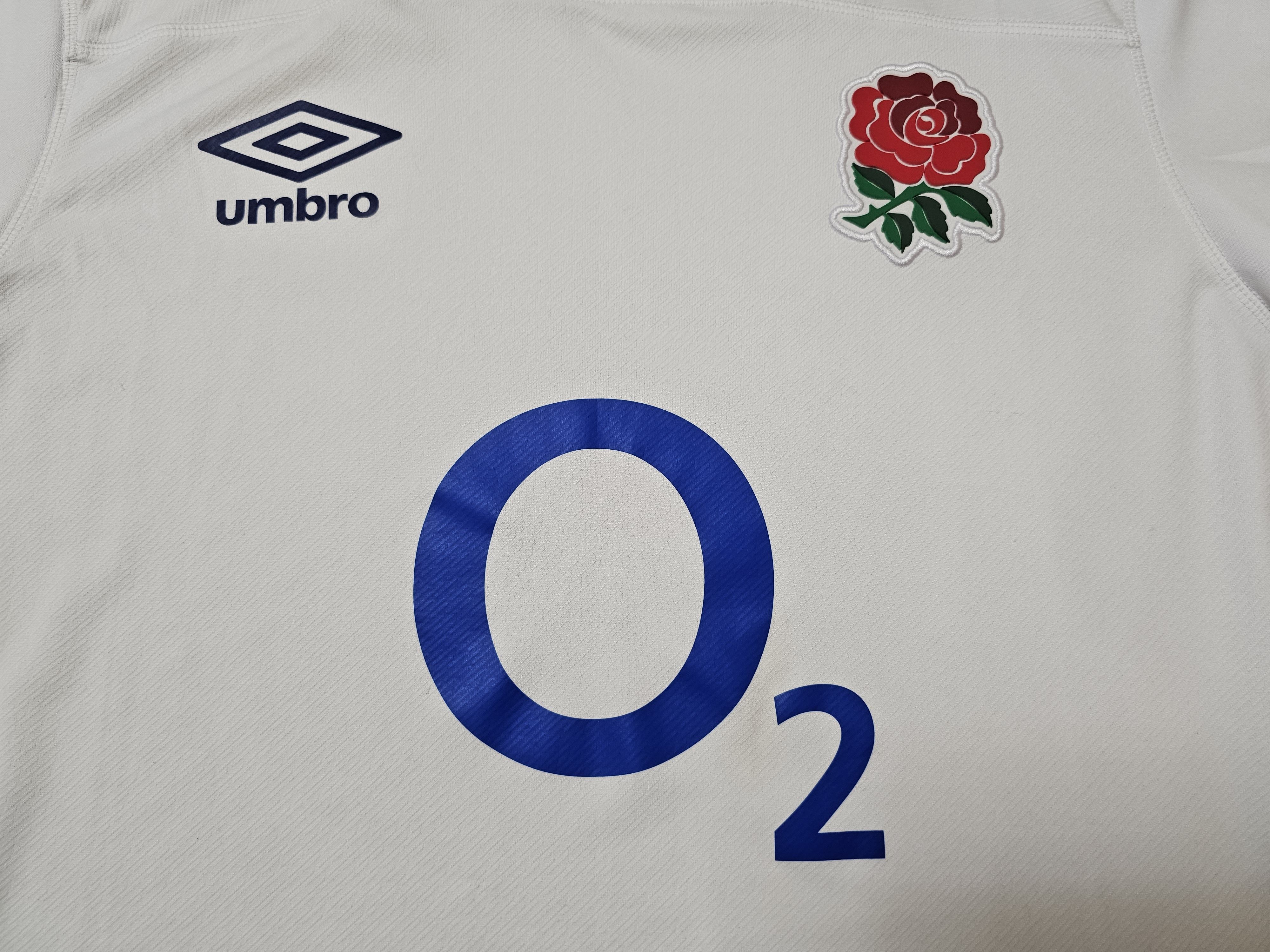 Umbro ENGLAND RUGBY JERSEY RUGBY SHIRT AWAY WHITE Size US XL / EU 56 / 4 - 3 Thumbnail