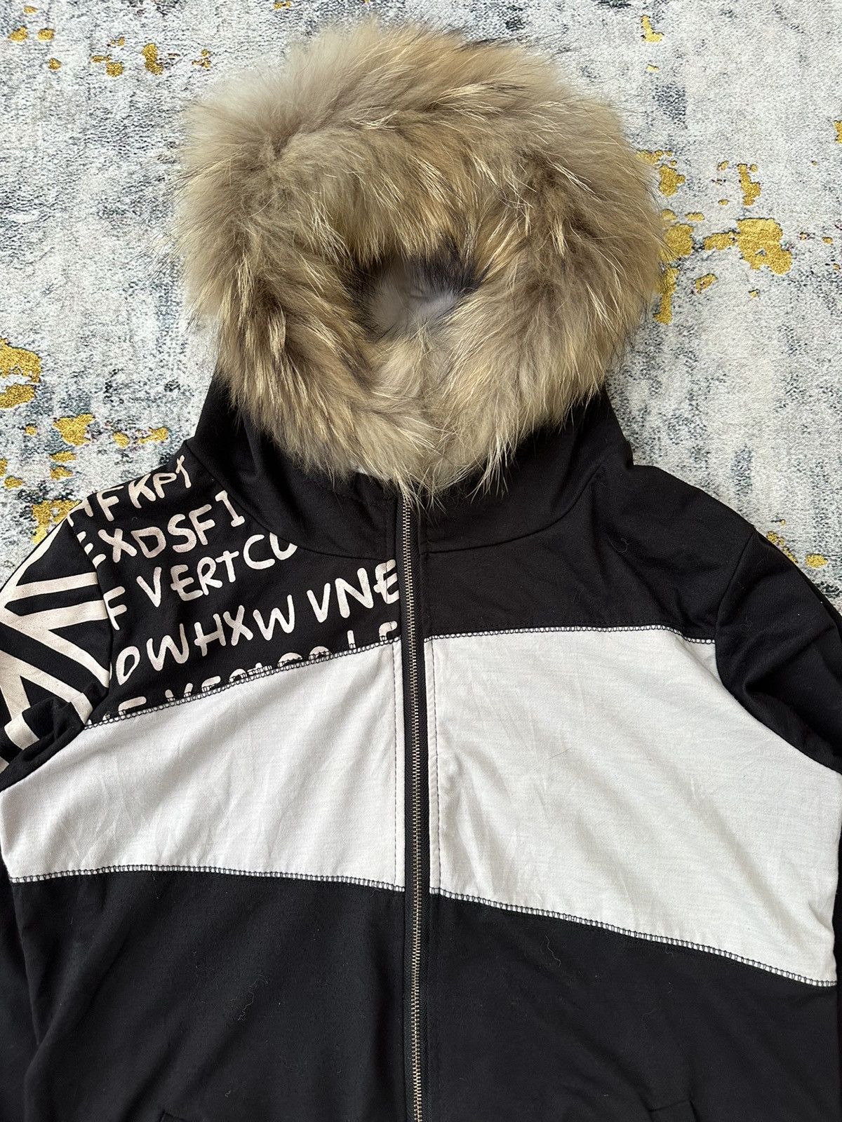 20471120 BRITISH POEM FUR ZIP HOODIE IF SIX WAS NINE LGB STYLE Size US M / EU 48-50 / 2 - 3 Thumbnail