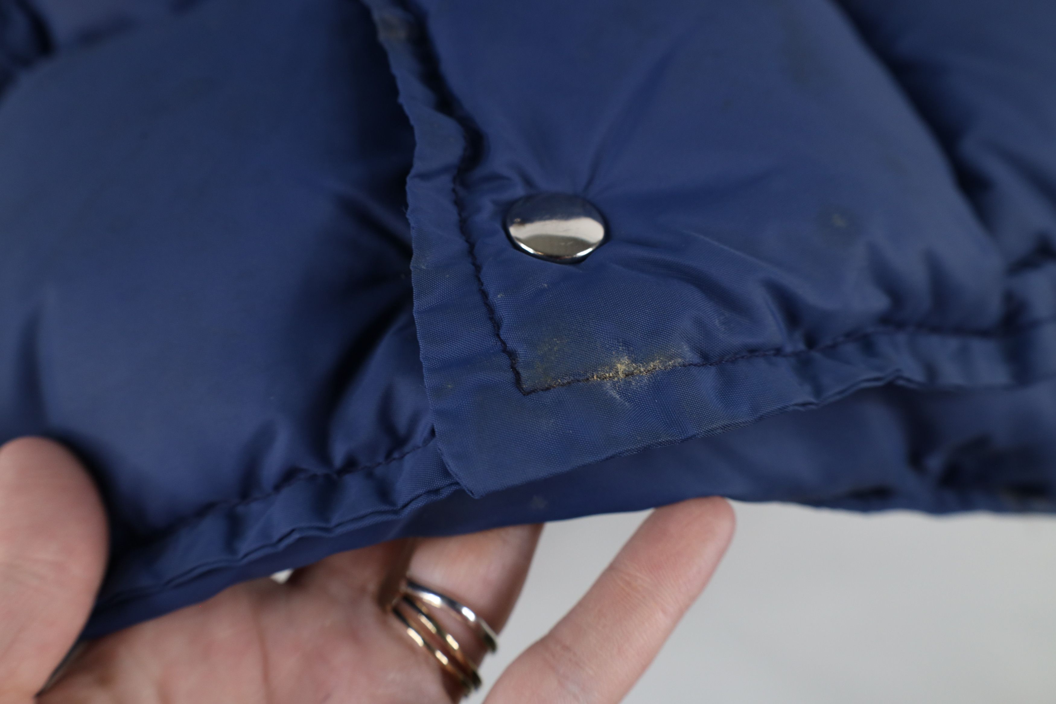 Vintage Vintage 70s Streetwear Duck Down Puffer Vest Jacket Blue Size US XL / EU 56 / 4 - 12 Thumbnail