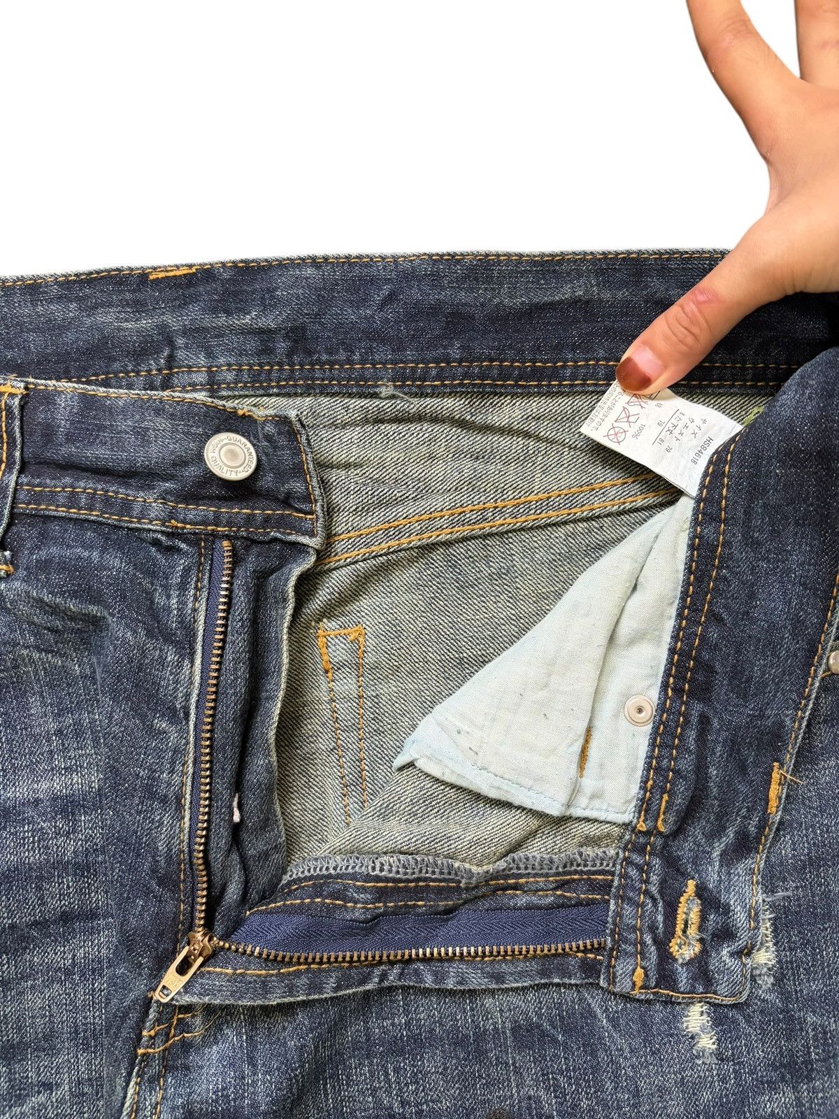 Hysteric Glamour Vintage Japanese Brand Paint Splattered Distress Flare Jeans Size US 33 - 5 Thumbnail