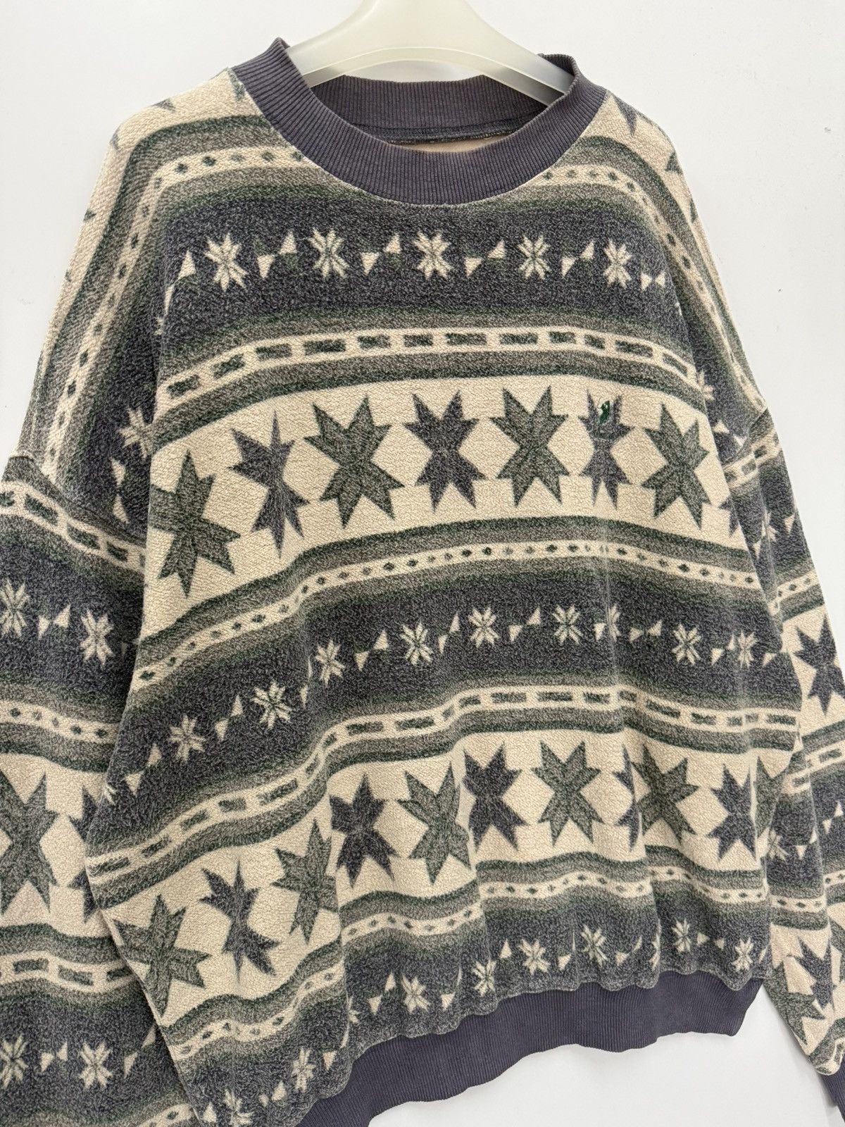Beverly Hills Polo Club 🔥 Polo Country Aztec Navajo Design Distressed Baggy sweat Size US L / EU 52-54 / 3 - 4 Thumbnail