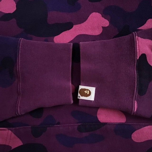 Bape BAPE logo pullover hoodie purple camo a bathing ape Size US L / EU 52-54 / 3 - 6 Thumbnail