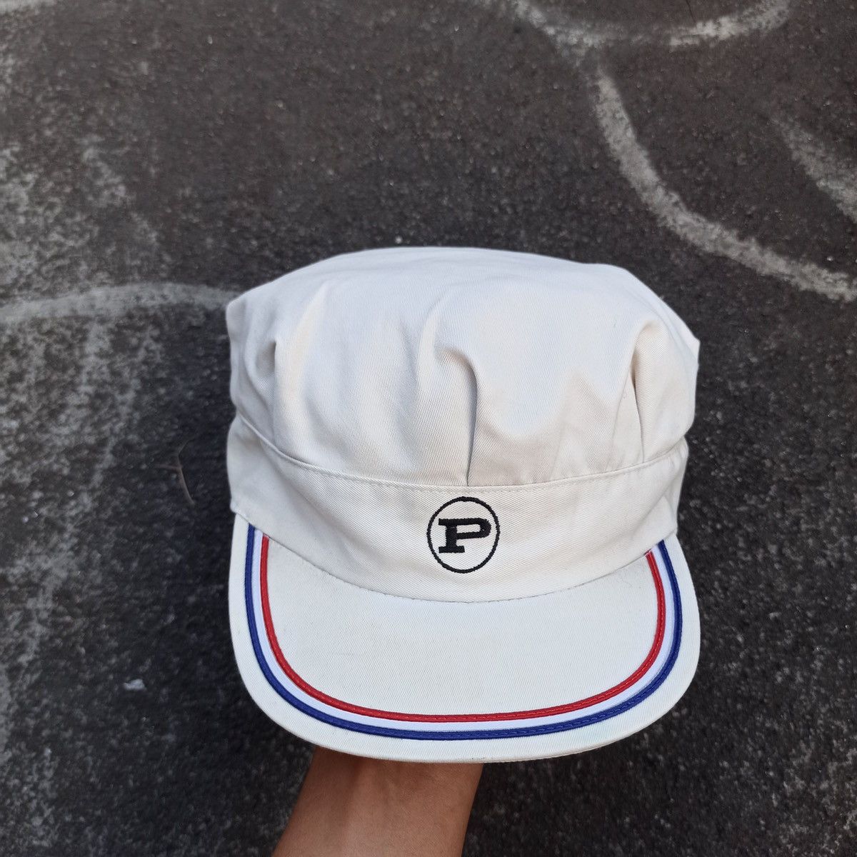 Japanese Brand Vintage Iniitial p conductor hat Size ONE SIZE - 2 Thumbnail