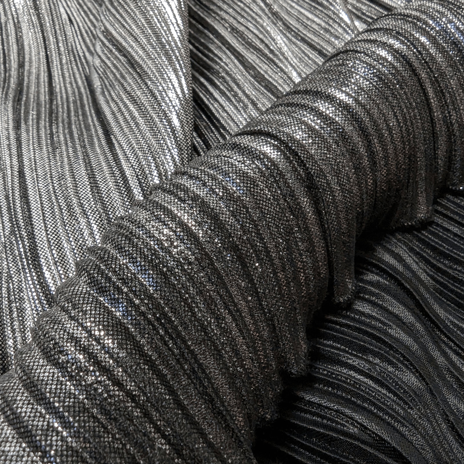 Diesel Diesel Pleated Y2K Silver Metallic Maxi Long Skirt Size 34" / US 12 / IT 48 - 5 Thumbnail