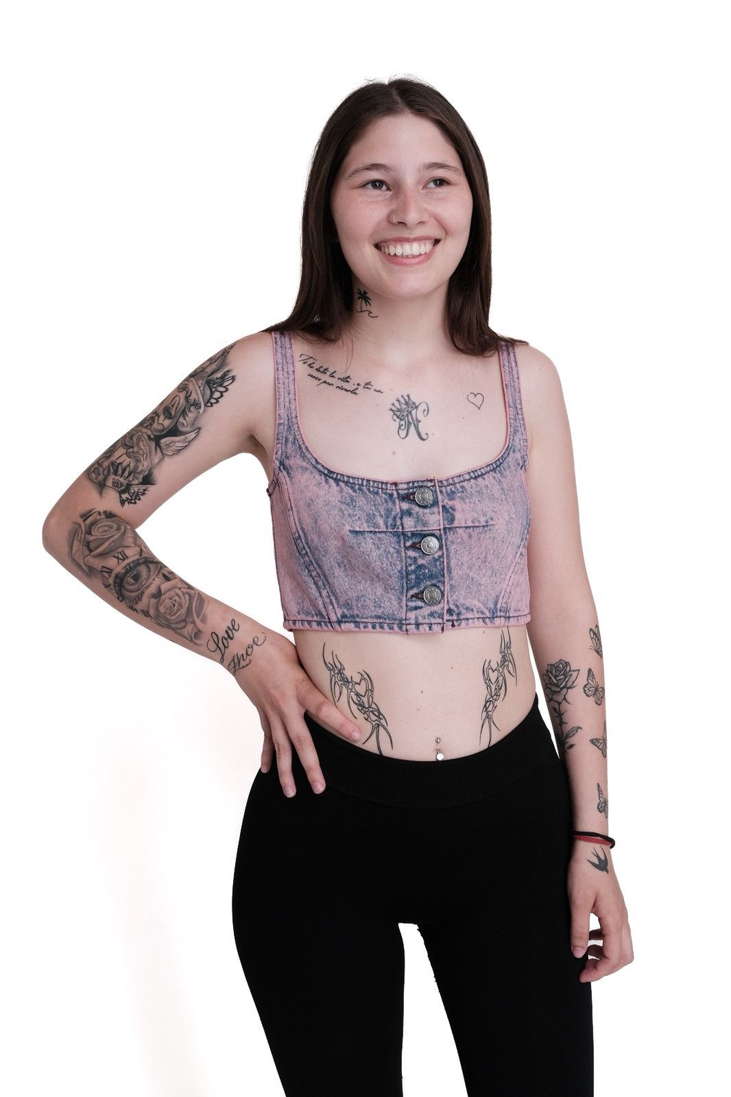 Marni Marni Pink Paneled Denim Tank top Size S / US 4 / IT 40 - 17 Thumbnail