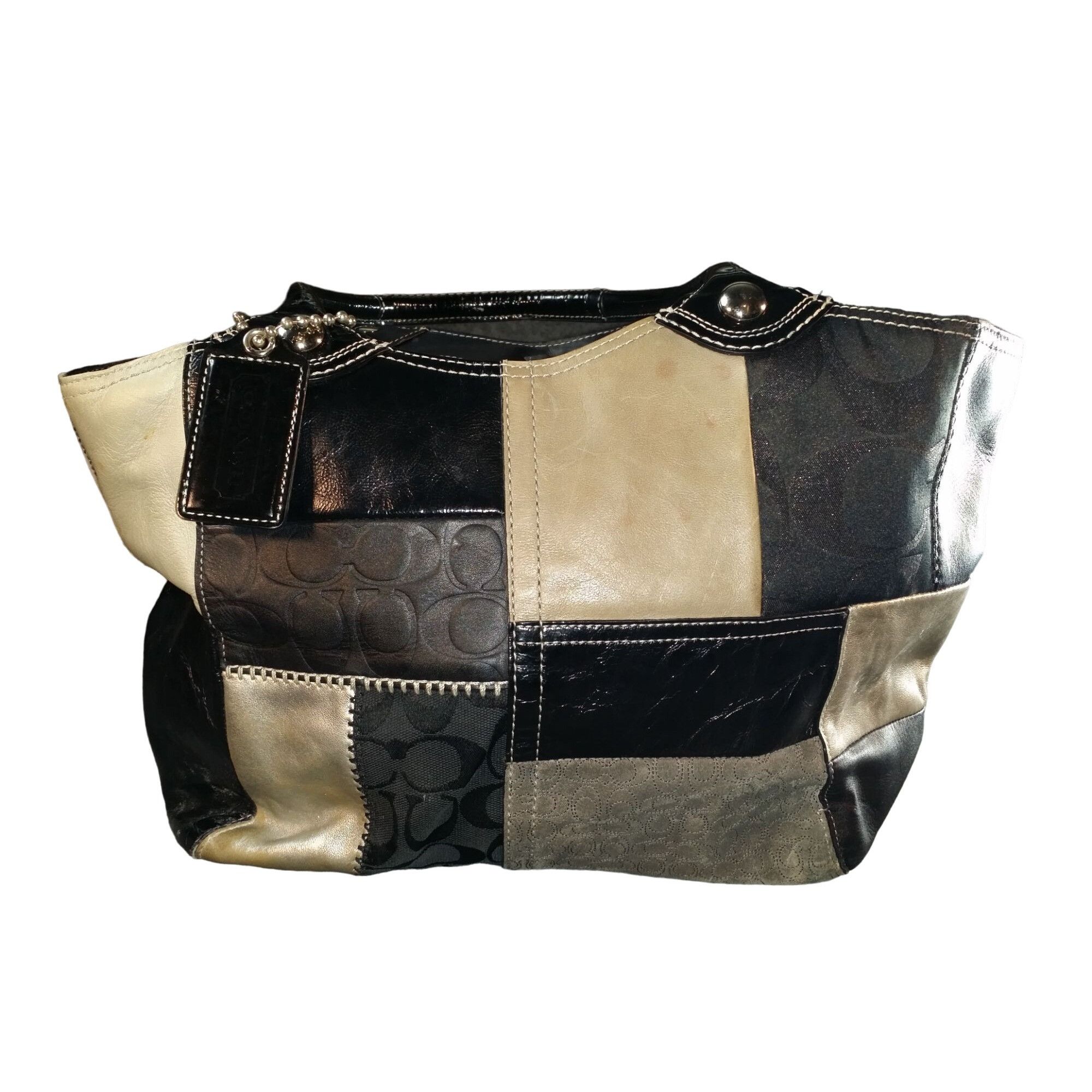 Coach purse multicolor patchwork sales
