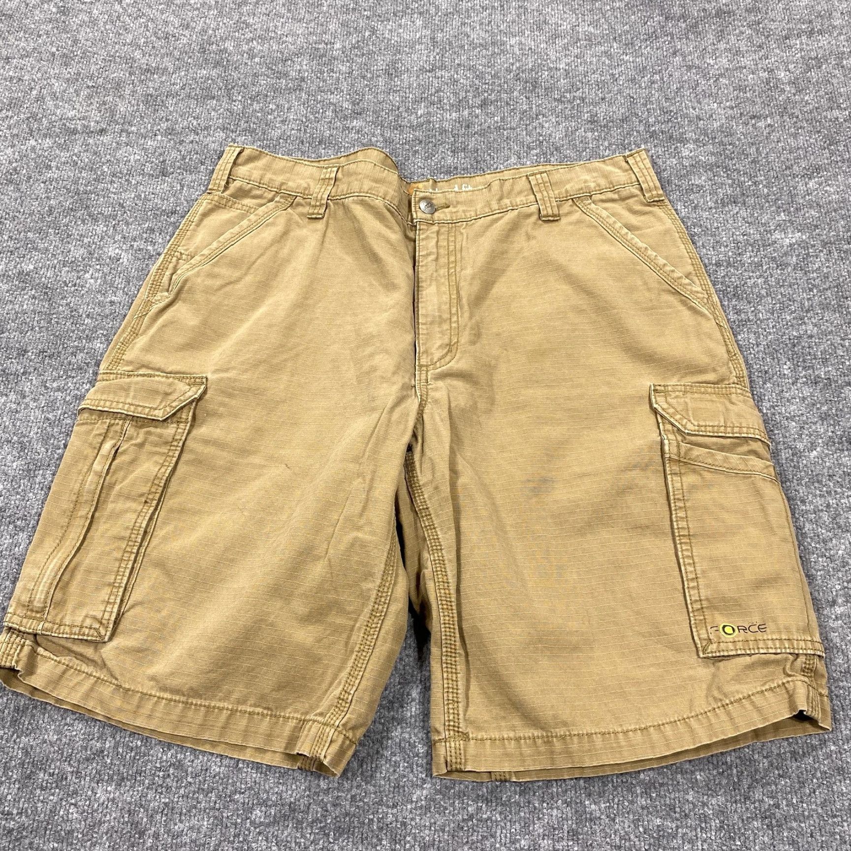 Carhartt Carhartt Shorts Mens 38 Beige Cargo Relaxed Fit Pockets Workwear Size US 38 / EU 54 - 2 Thumbnail