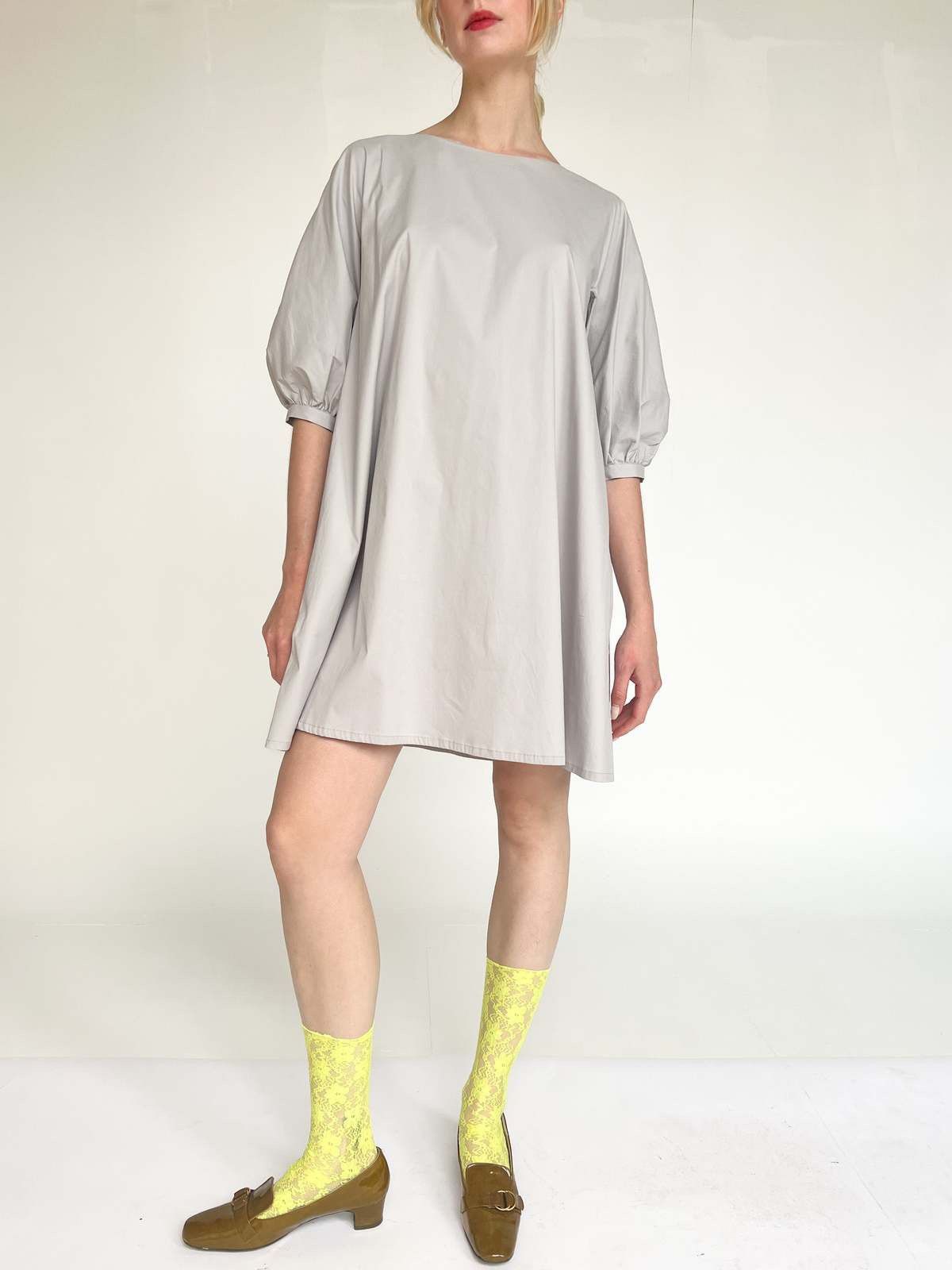 Prada Prada S/S 2010 poplin baby doll puff sleeve mini dress Size L / US 10 / IT 46 - 2 Thumbnail