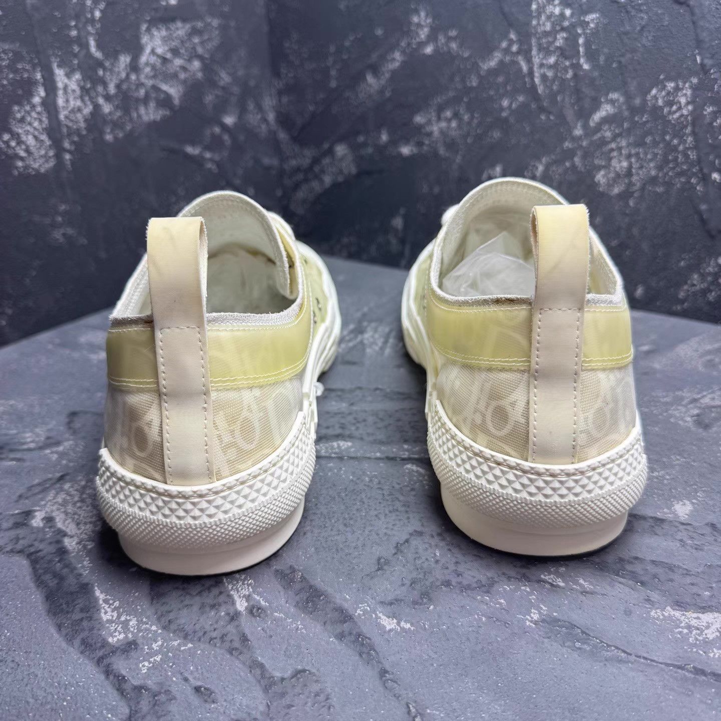 Dior DIOR B23 White All-Over Print Low-Top Sneakers Q10 Size US 8 / EU 41 - 5 Thumbnail