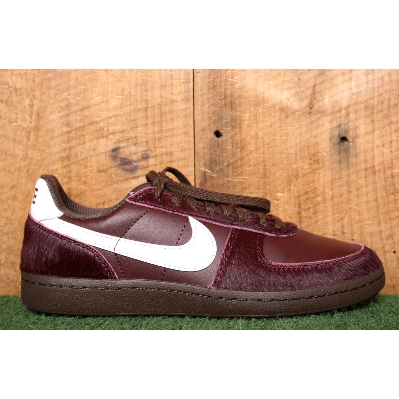 Nike VINTAGE NIKE Field General '82 Burgundy Crush Leather Pony Hair Sneaker Women Sz. 10 Size US 8 / IT 38 - 2 Thumbnail