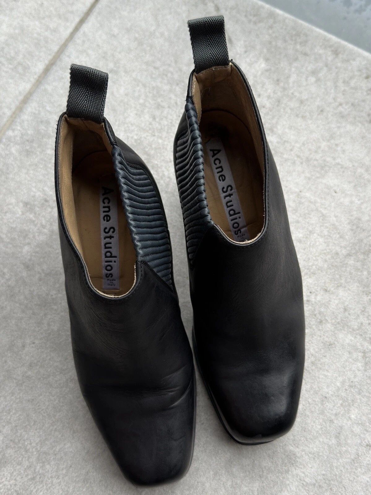 Acne Studios Acne Studios Leather Pump Heel Shoes Platform Boots Womens Size US 7 / IT 37 - 9 Thumbnail
